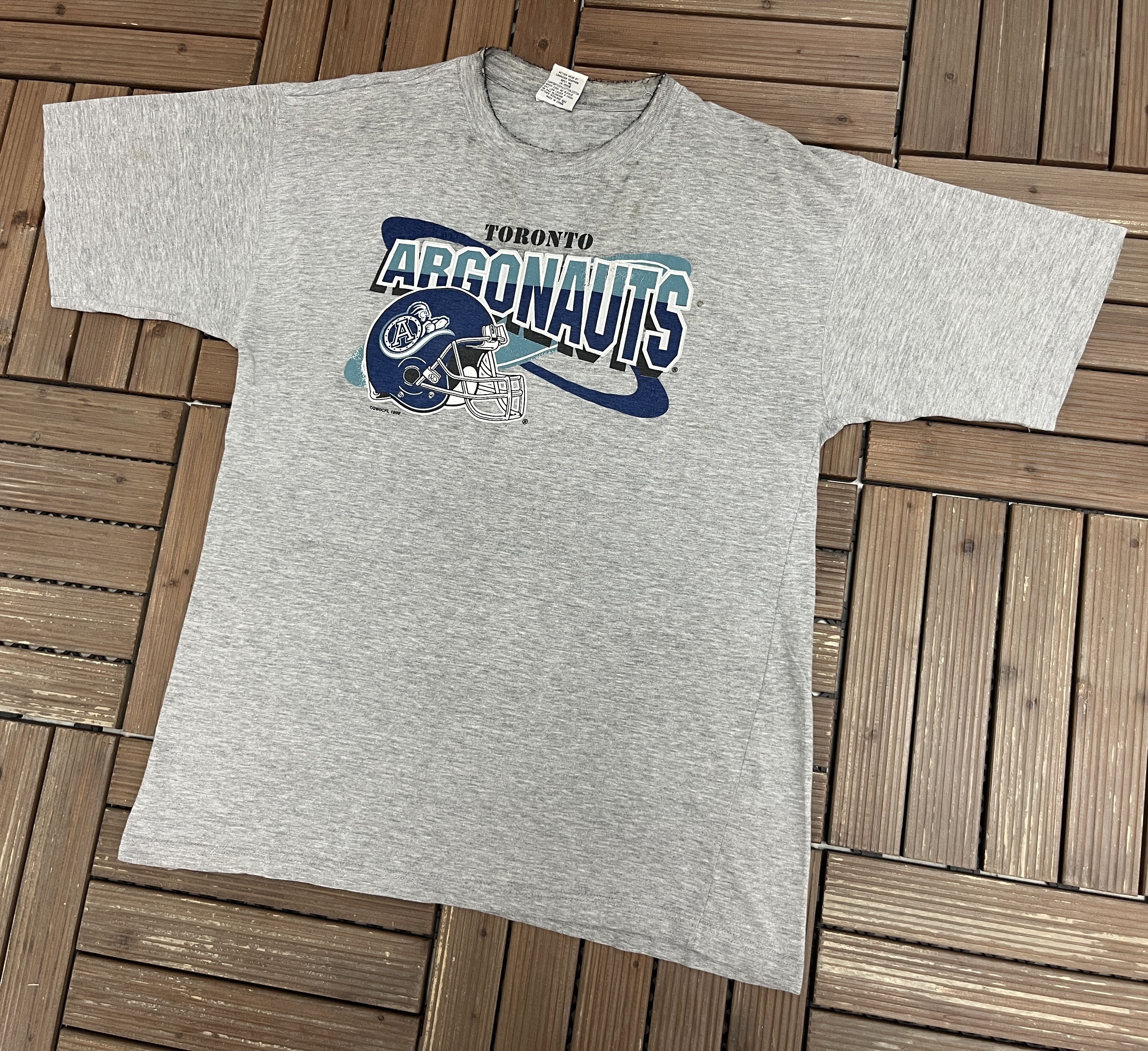 Vintage Toronto Argonauts Football Vintage Grey T-Shirt Tee Size US XL / EU 56 / 4 - 4 Thumbnail
