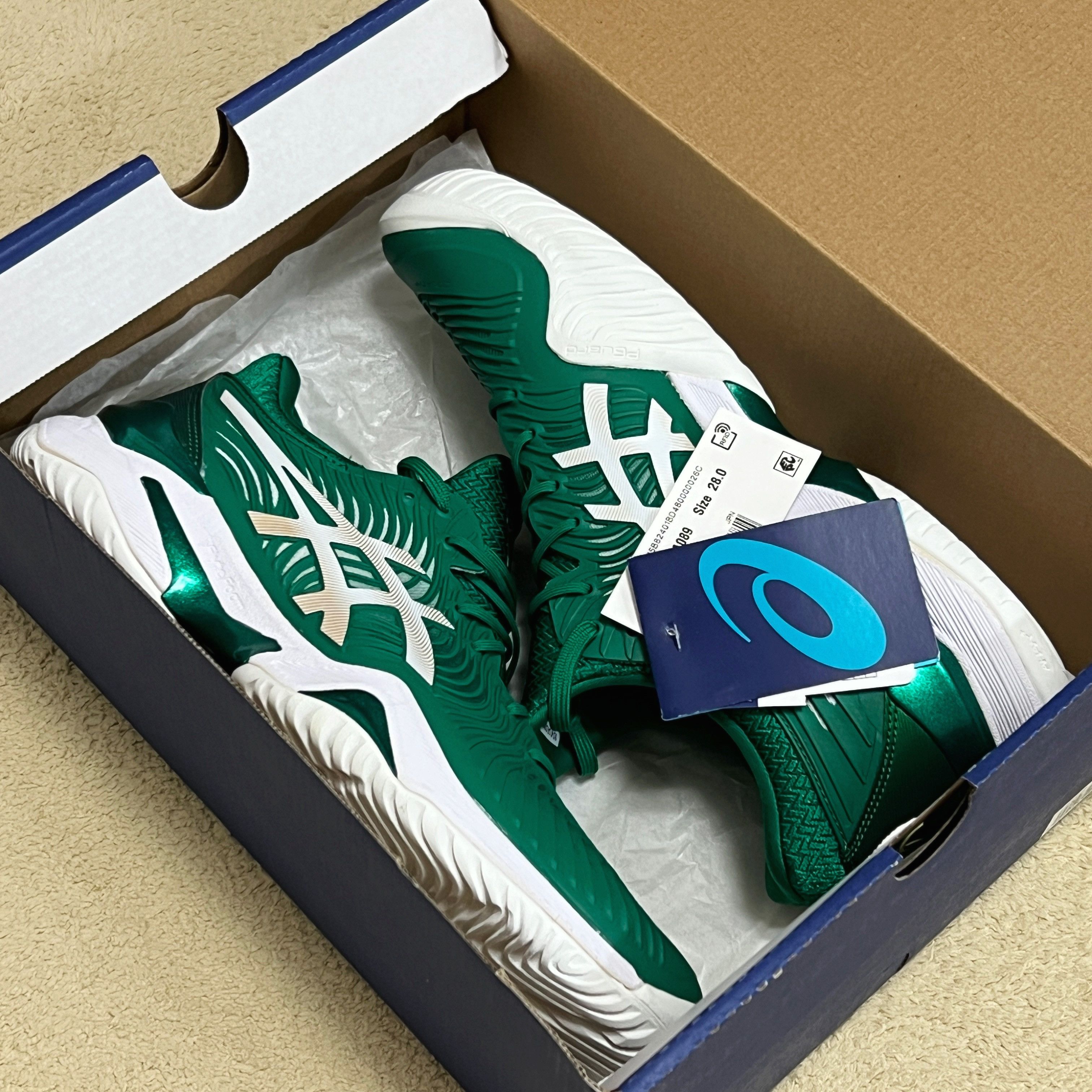 Asics ASICS Court FF Novak 2020 KALE/WHITE (1041A089-301) Size US 10 / EU 43 - 1 Thumbnail