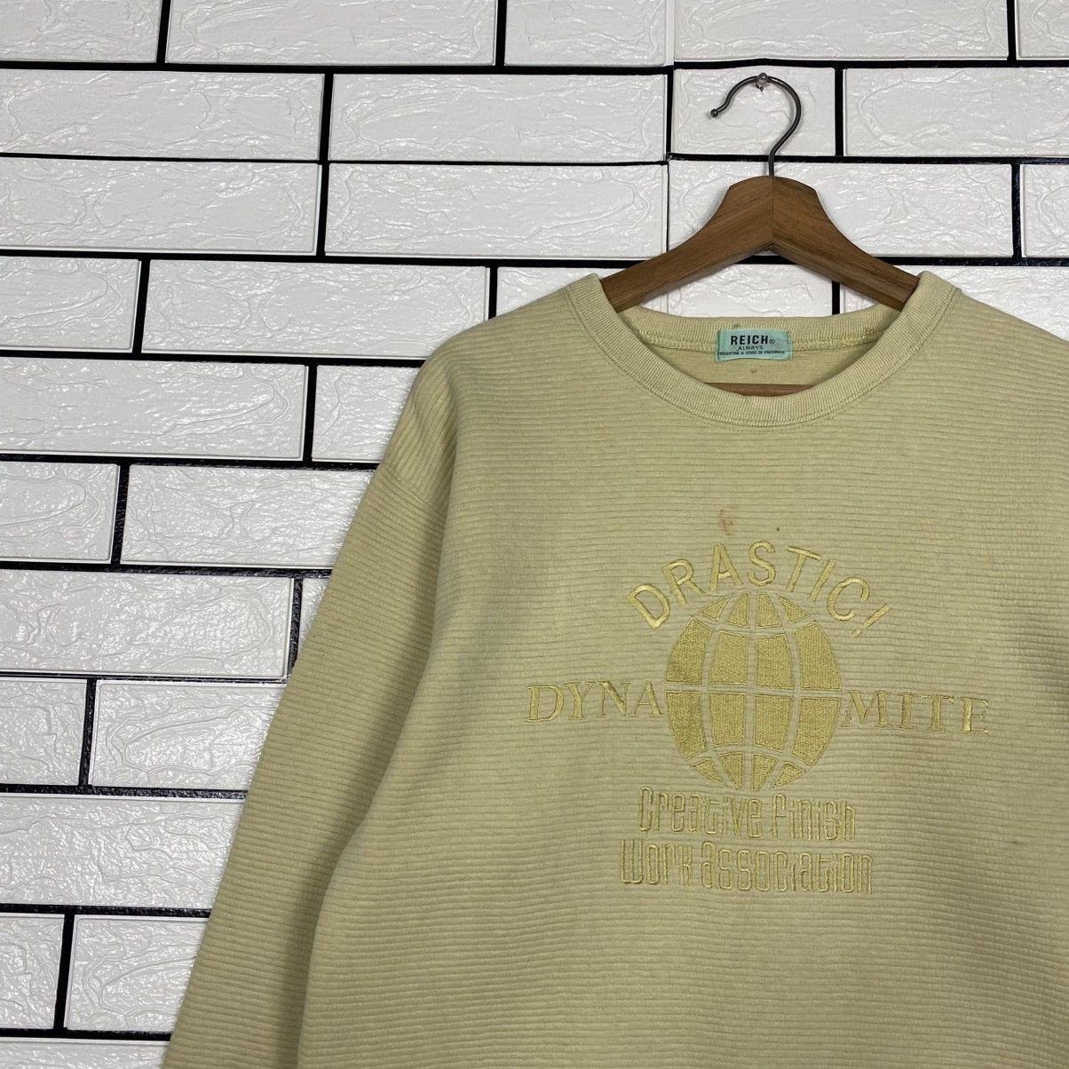 Japanese Brand 📌Vintage Sweatshirt Reich Big Logo Embroidery Size US M / EU 48-50 / 2 - 8 Thumbnail
