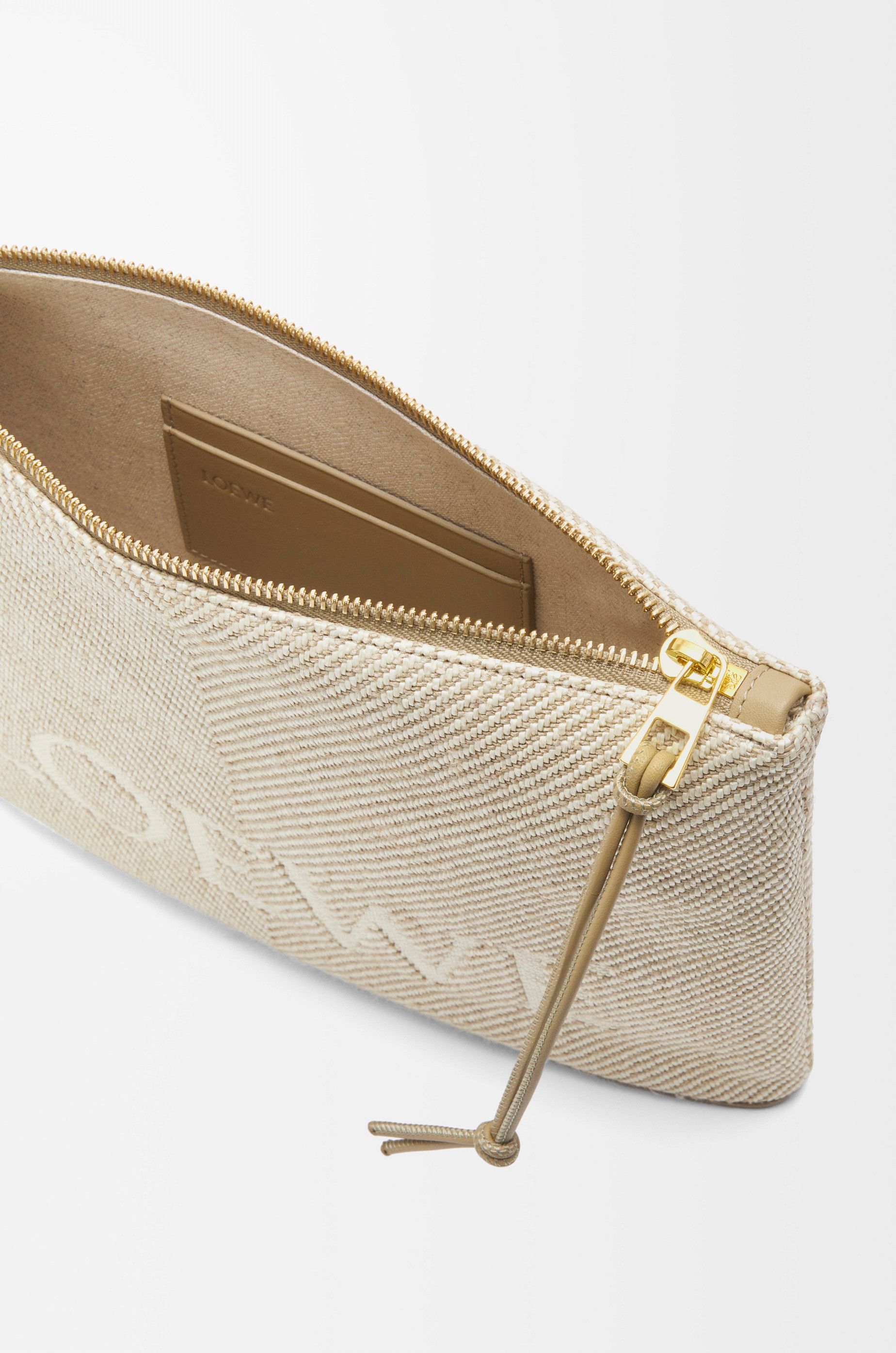 Loewe o1in1g0426 Size: OS / Oblong Pouch in Ecru Size ONE SIZE - 3 Thumbnail