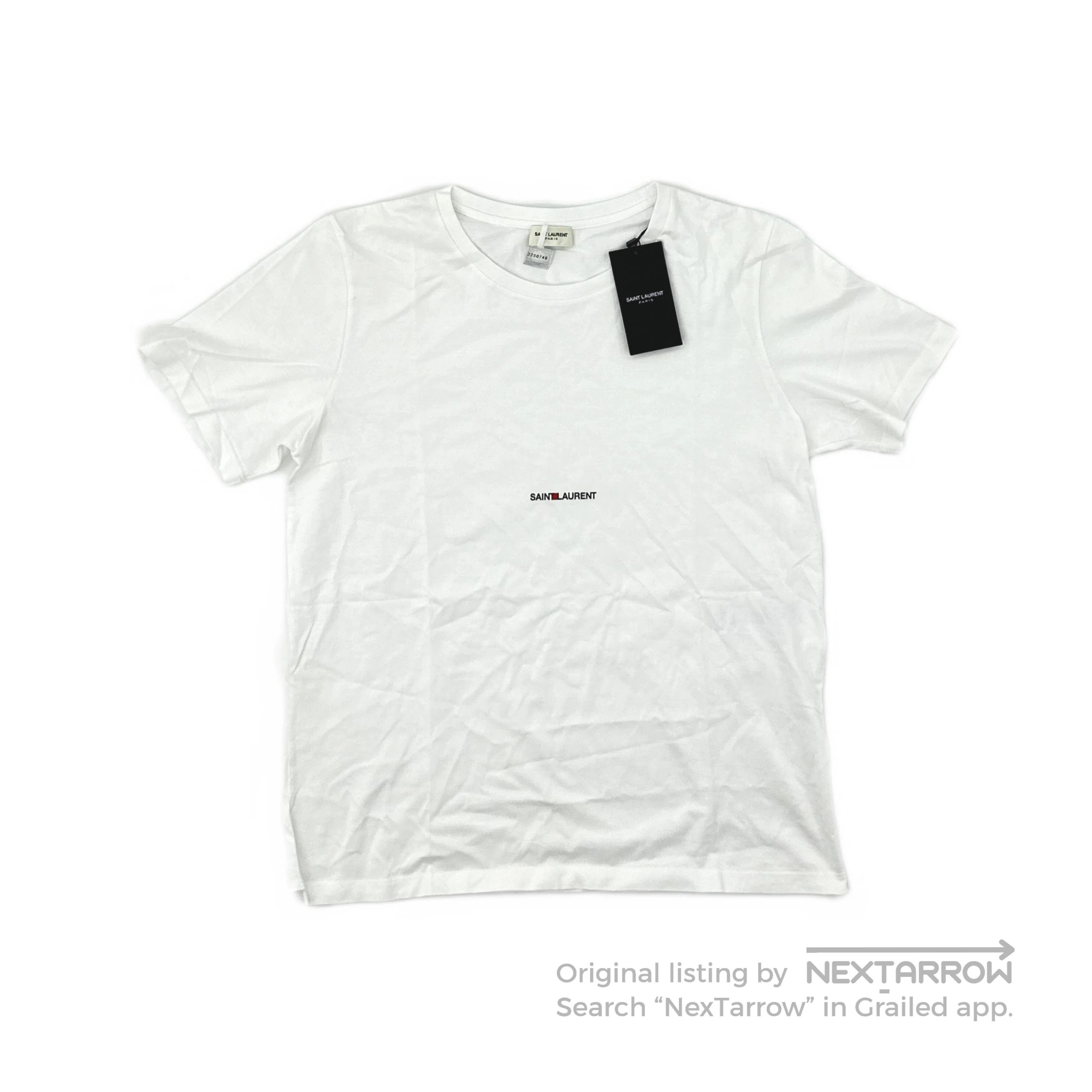 Saint Laurent Paris Saint Laurent Logo Print T-Shirt Size M. Size US M / EU 48-50 / 2 - 1 Thumbnail