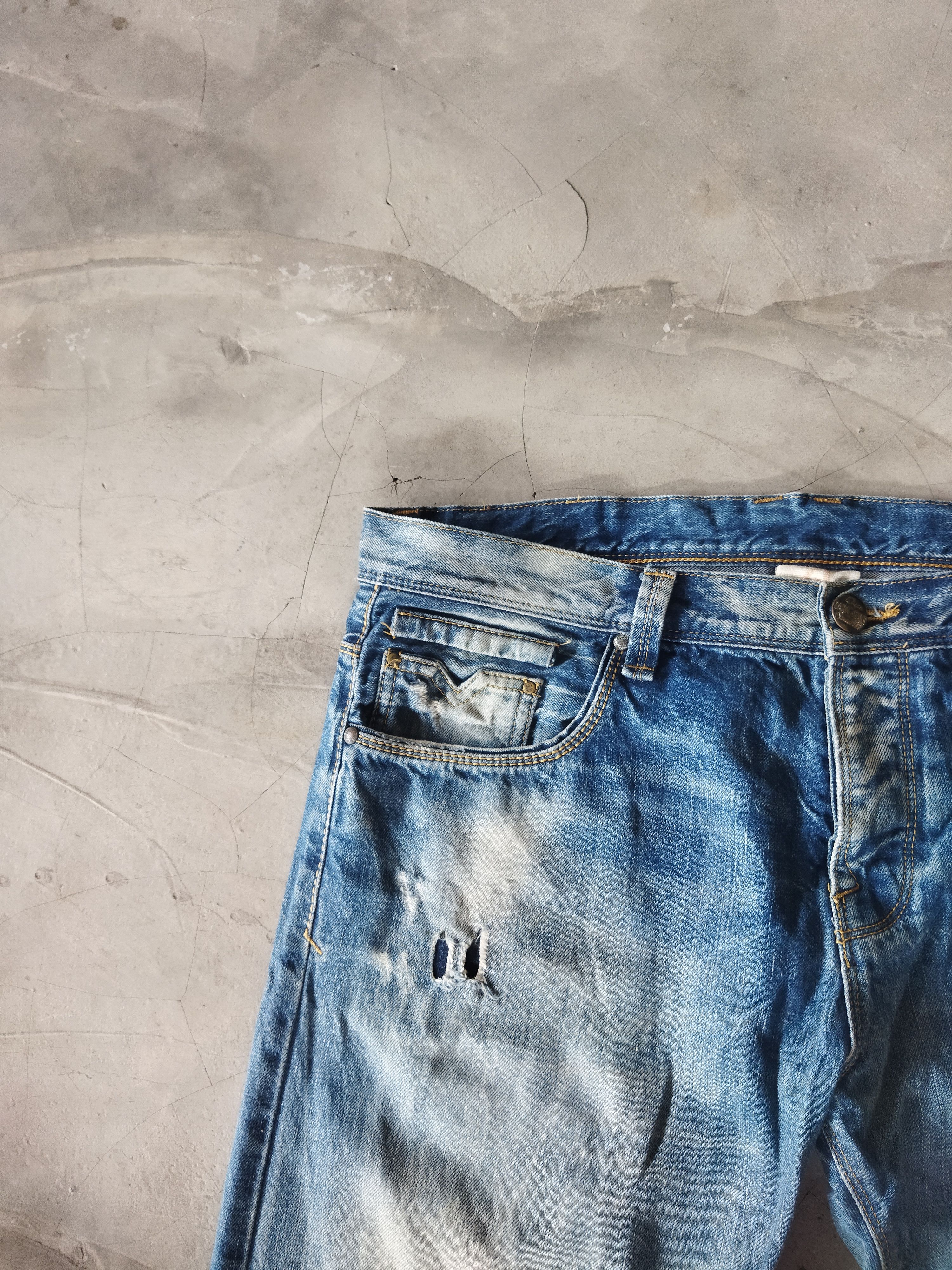 Vintage × Zara VINTAGE ZARA JEANS DISTRESSED FADED BLUE JEANS PANTS Size US 36 / EU 52 - 4 Thumbnail