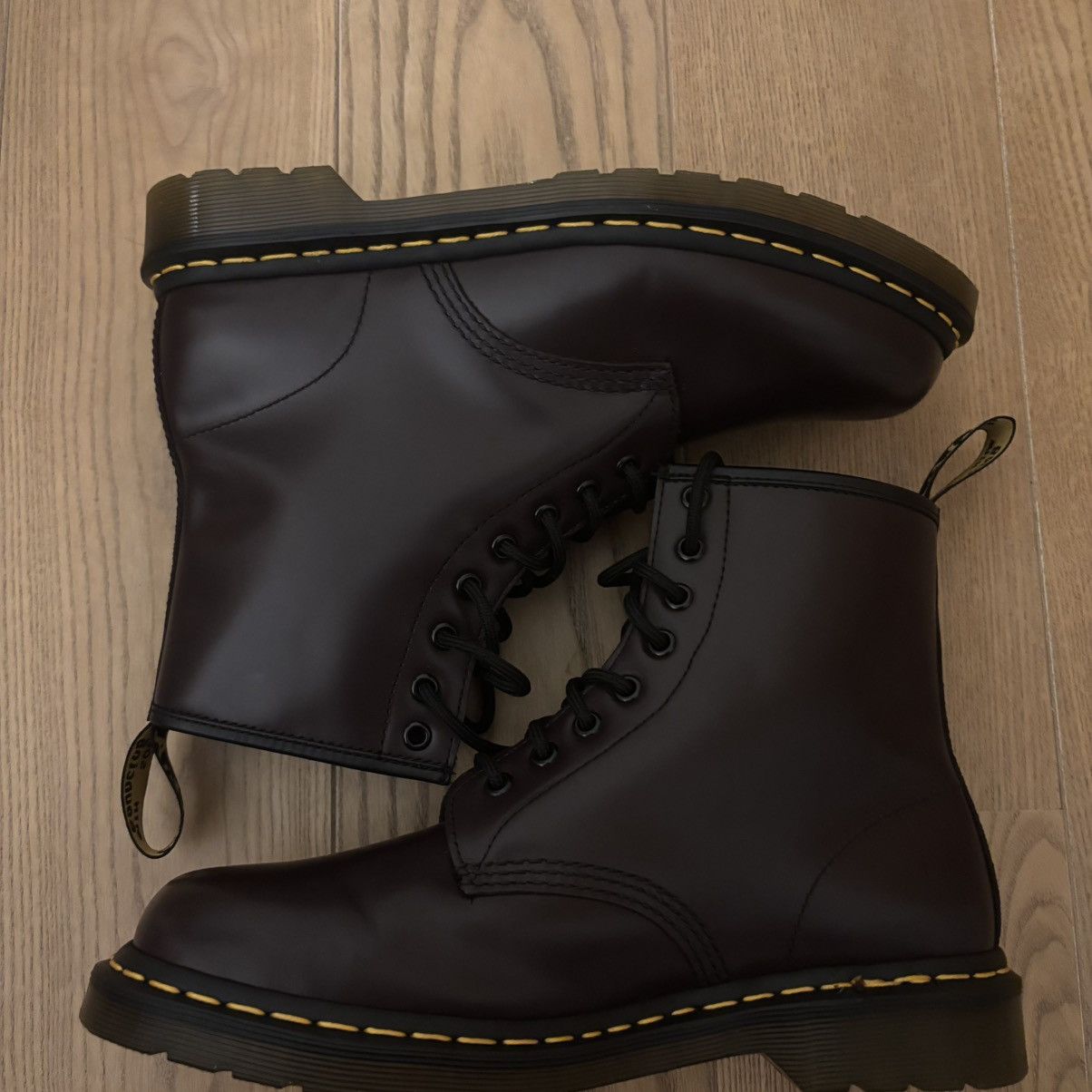 Dr. Martens Dr.Martens burgundy high leather boots Size US 9 / EU 42 - 8 Thumbnail
