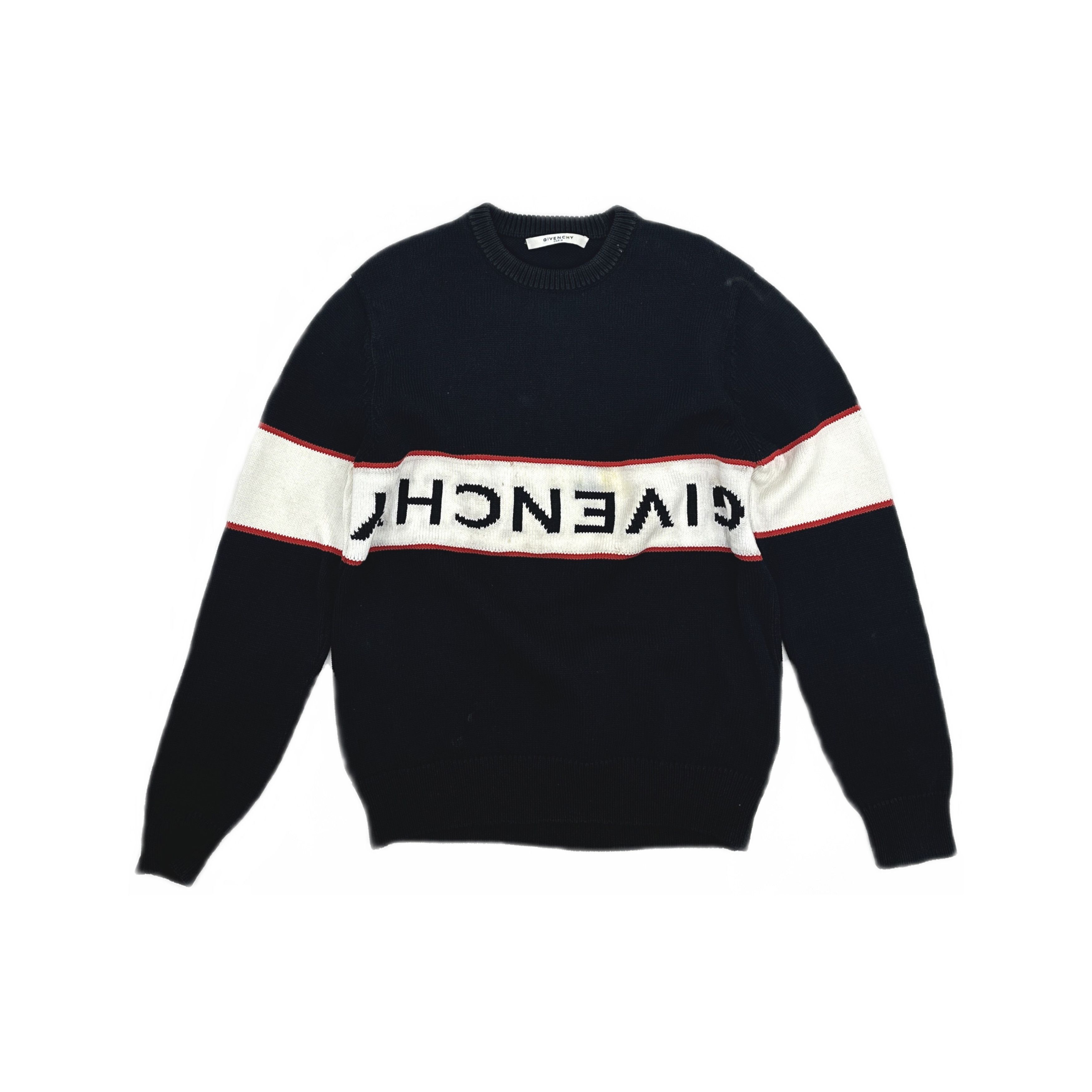 Givenchy Givenchy Logo Striped Sweater Size L Size US L / EU 52-54 / 3 - 1 Thumbnail