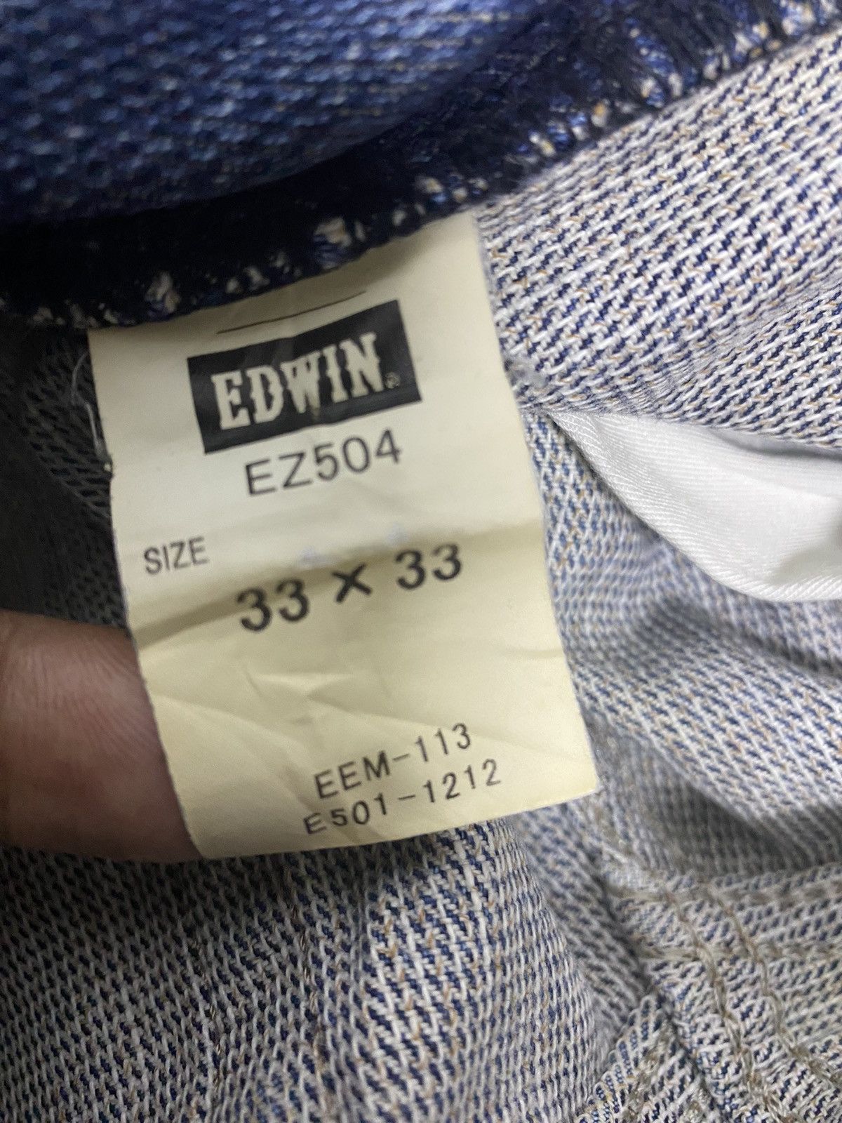 Edwin × Vintage Vintage Edwin E Function Distressed Denim Jeans Size US 34 / EU 50 - 20 Thumbnail
