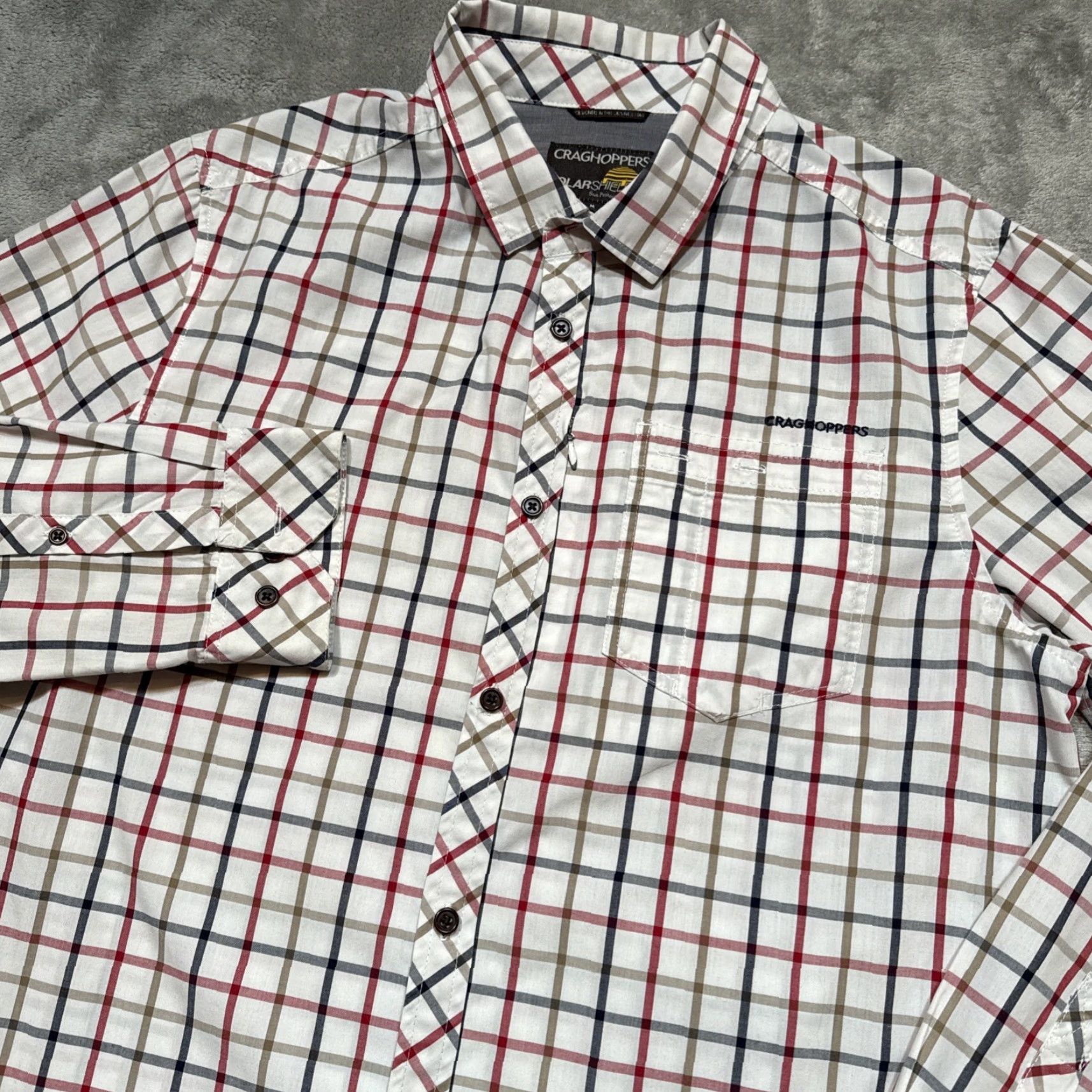 Vintage Craghoppers Shirt Men’s M Country Check Hiking Outdoor Solar Shield Long Sleeve Size US M / EU 48-50 / 2 - 2 Thumbnail