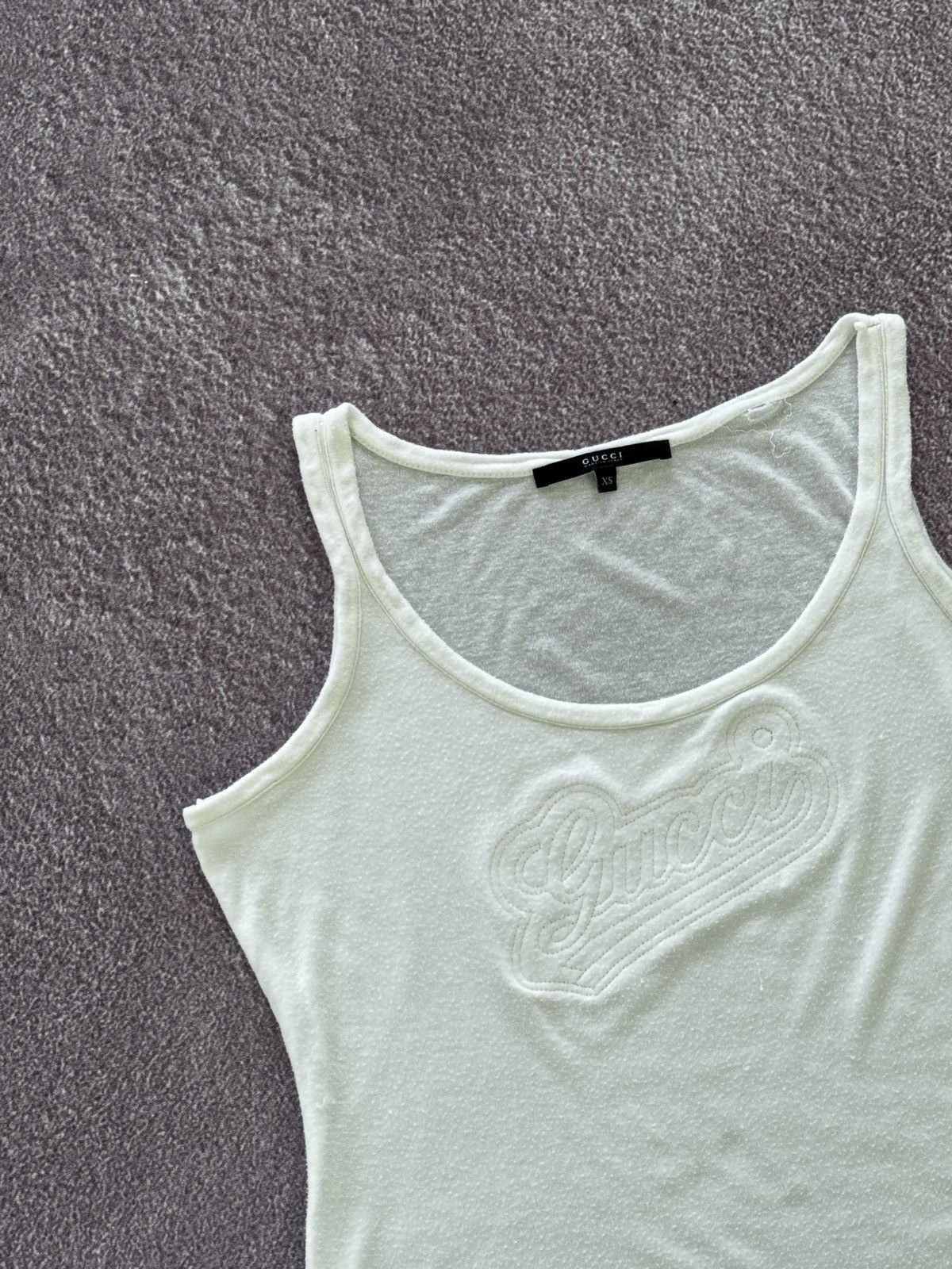 Gucci Gucci 00s Aesthetic Vintage Big Logo Luxury Tank Top Size XS / US 0-2 / IT 36-38 - 7 Thumbnail