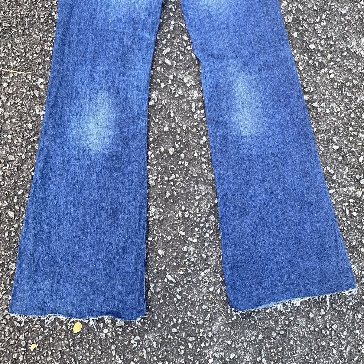 Japanese Brand × Vintage Vintage Japan Flare Denim Jeans Size 33" - 10 Thumbnail