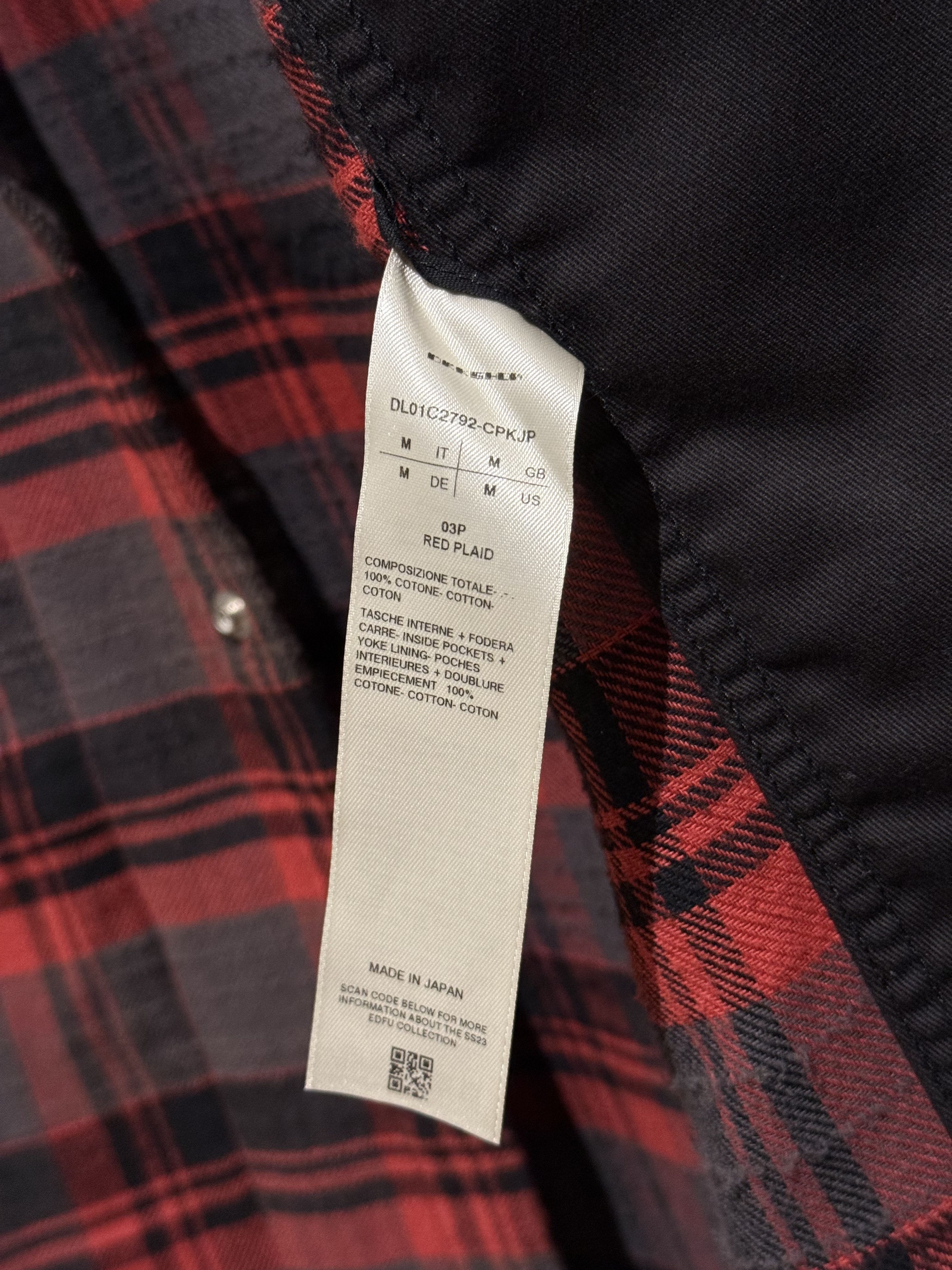 Rick Owens Drkshdw Red Tyrone Plaid Jumbo Outershirt (Size M) Size US M / EU 48-50 / 2 - 7 Thumbnail
