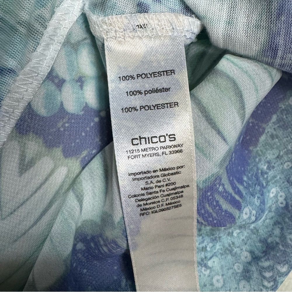 Chicos New Chico's Embroidered Inset Top Size 1 US M Size M / US 6-8 / IT 42-44 - 9 Thumbnail