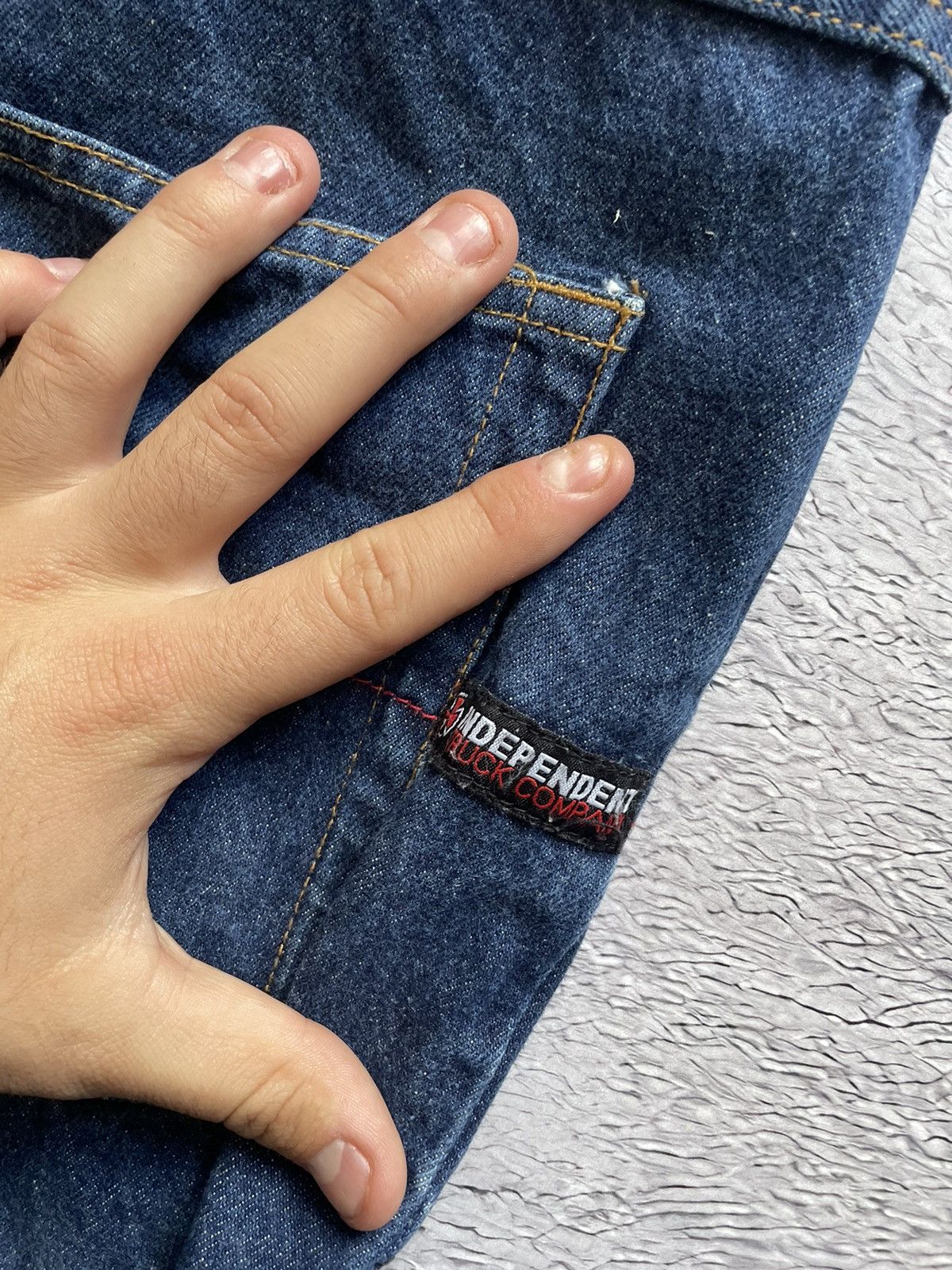 Independent Truck Co. VINTAGE! Independent Truck Company Denim Jeans Logo Size US 34 / EU 50 - 6 Thumbnail