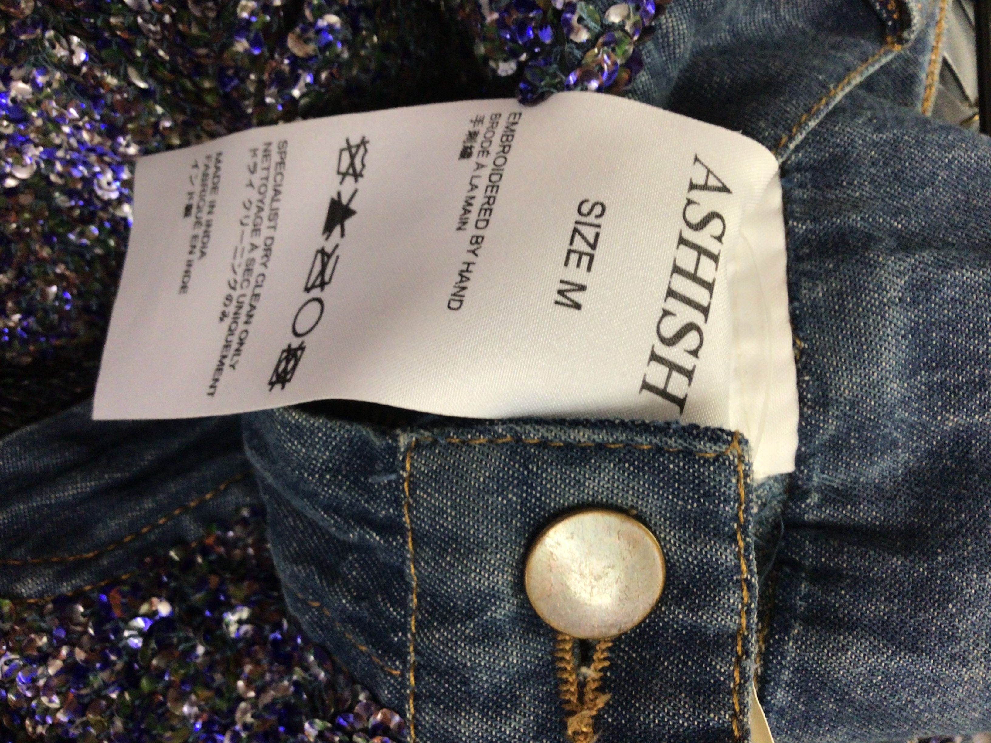 ASHISH Ashish Blue Jeans Size 31" - 3 Thumbnail