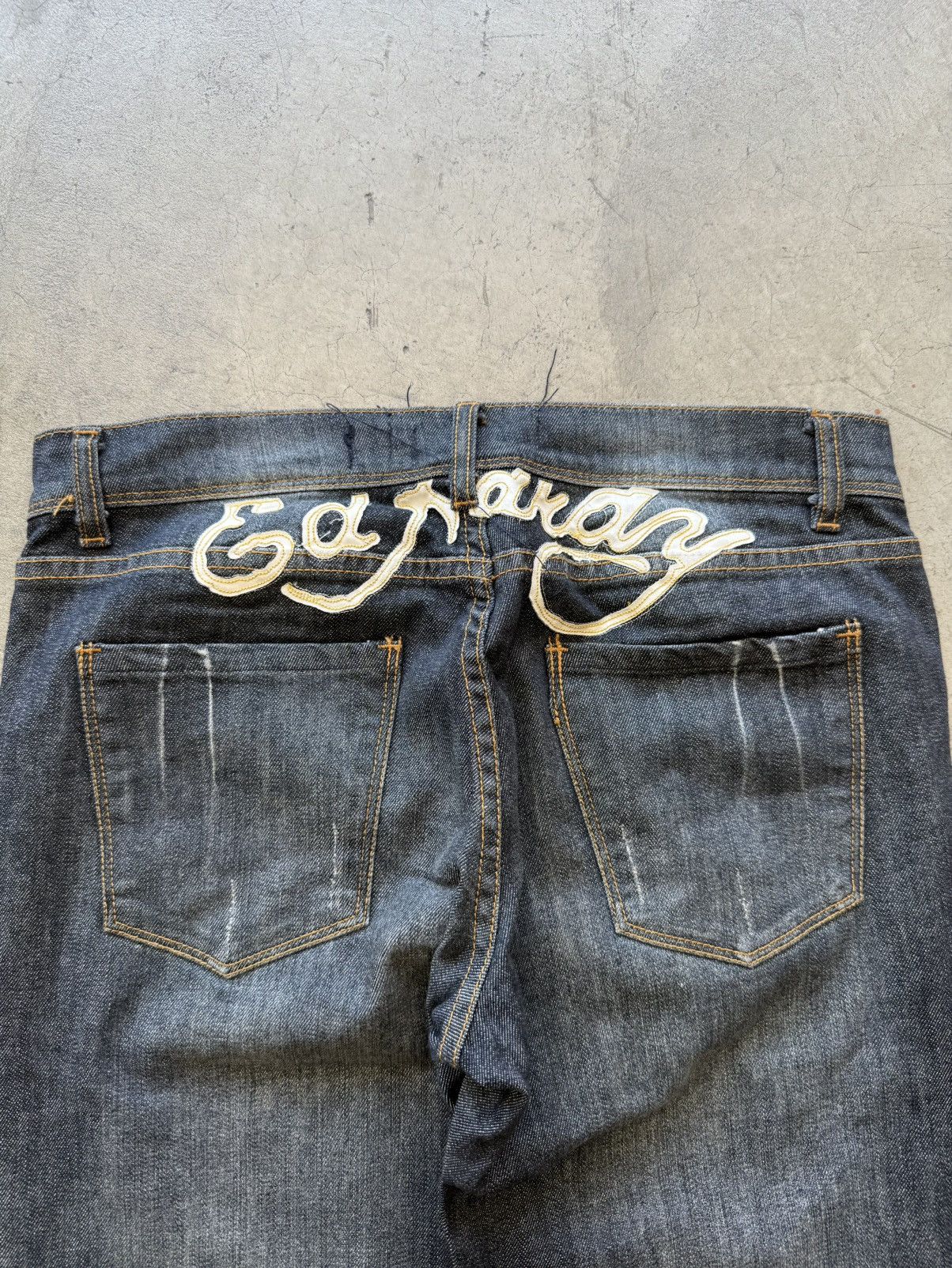 Ed Hardy Women’s Ed hardy vintage Y2K 00s straight fit denim skull 28 Size 28" / US 6 / IT 42 - 5 Thumbnail