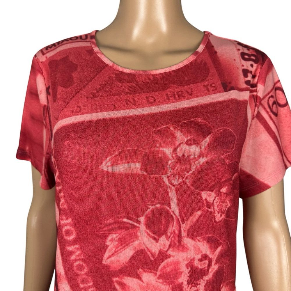 Miaou New Miaou UO Exclusive Billie Stamp Print Mini Coral Dress Size M / US 6-8 / IT 42-44 - 3 Thumbnail