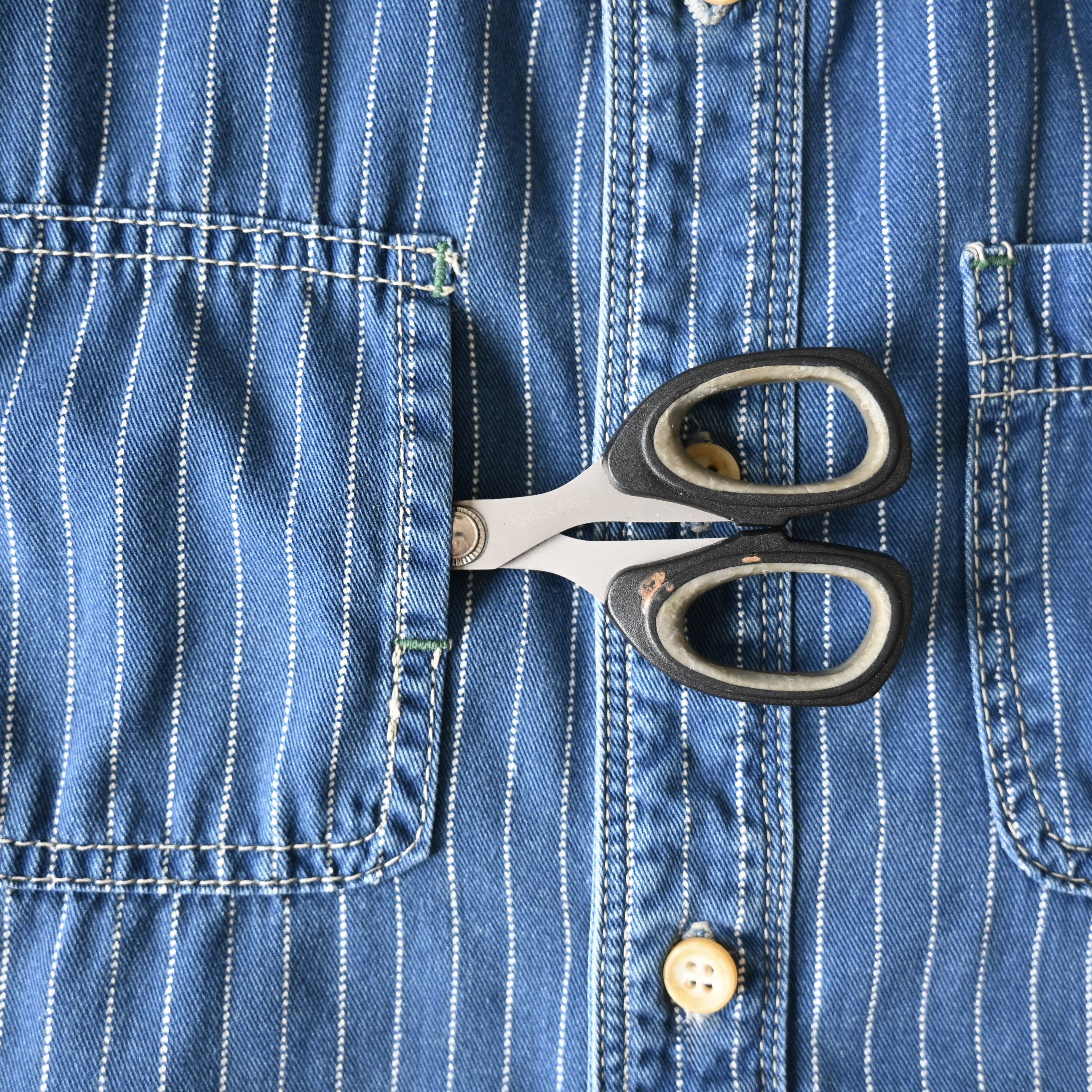 Eternal 2000s ETERNAL Wabash pin dot stripe indigo work shirt Size US S / EU 44-46 / 1 - 15 Thumbnail