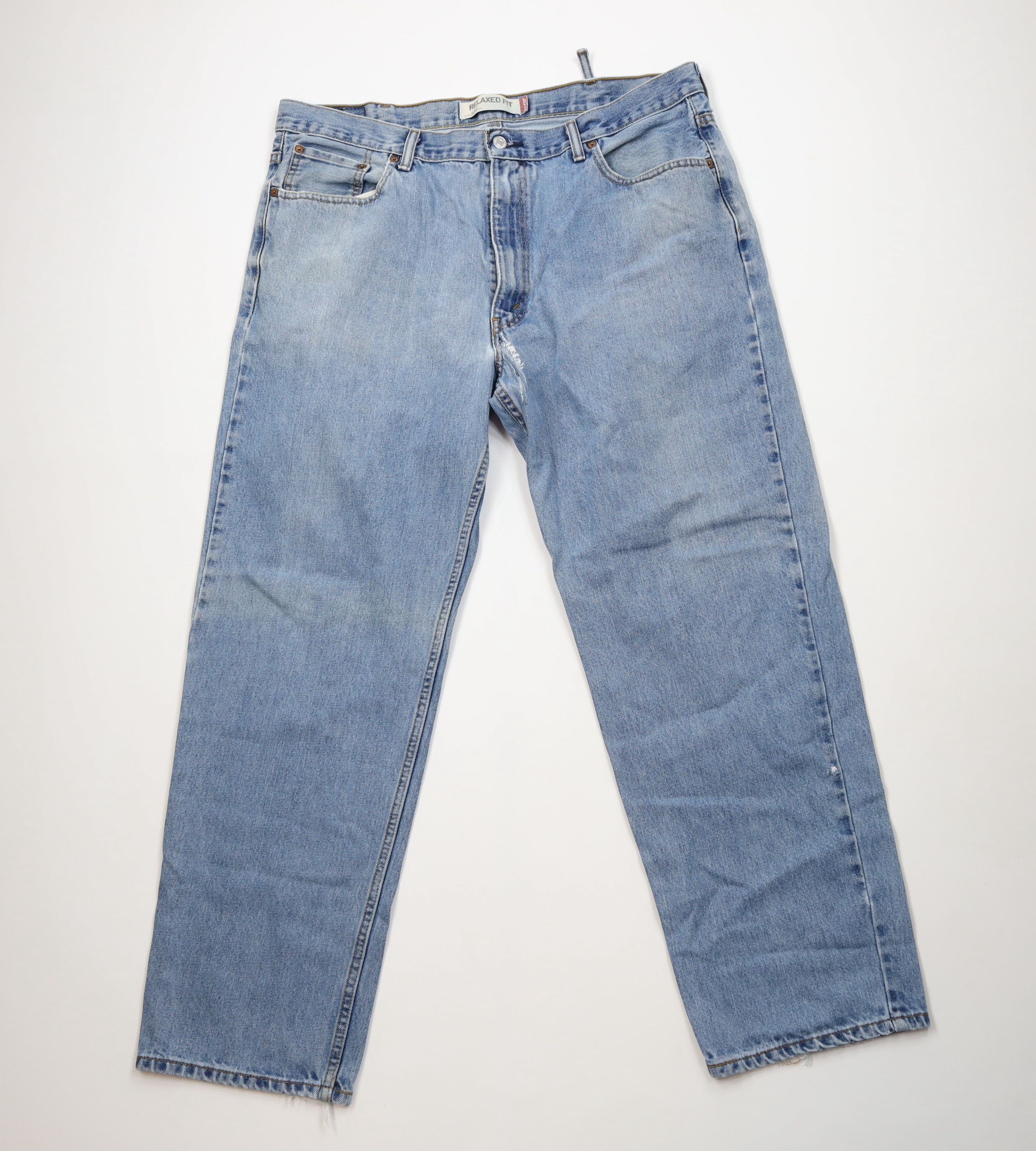 Levi's Vintage Y2K Levis 550 Relaxed Fit Wide Leg Denim Jeans Blue Size US 40 / EU 56 - 1 Thumbnail