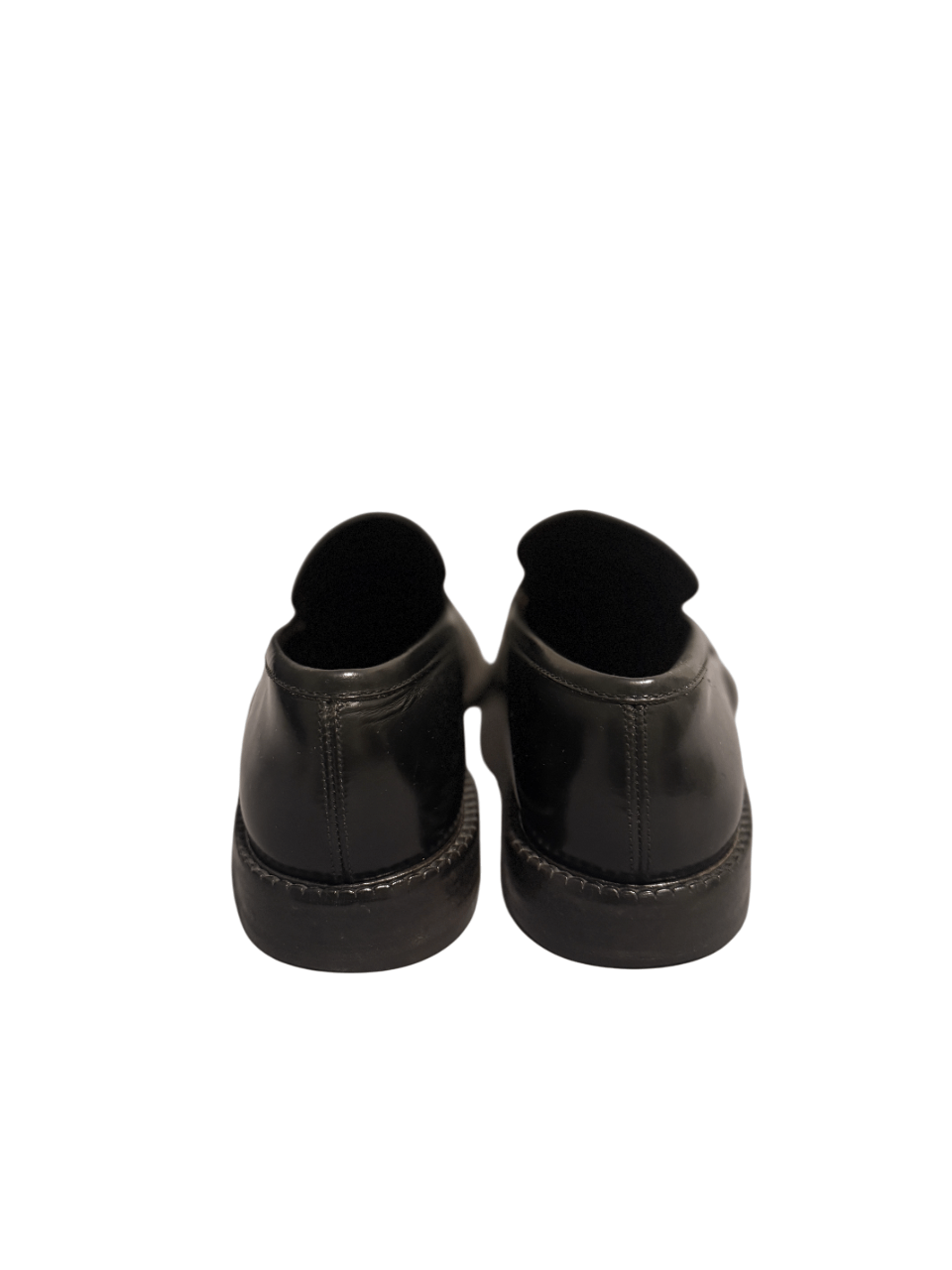 Prada Prada Black Leather Penny Loafers Vero Cuoio Size US 8 / EU 41 - 9 Thumbnail