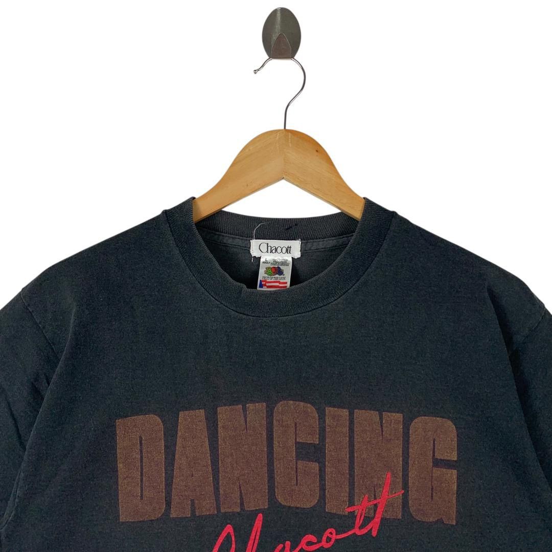 Fruit Of The Loom Vintage DANCING CHACOAT art spellout printed tees Size US L / EU 52-54 / 3 - 2 Thumbnail