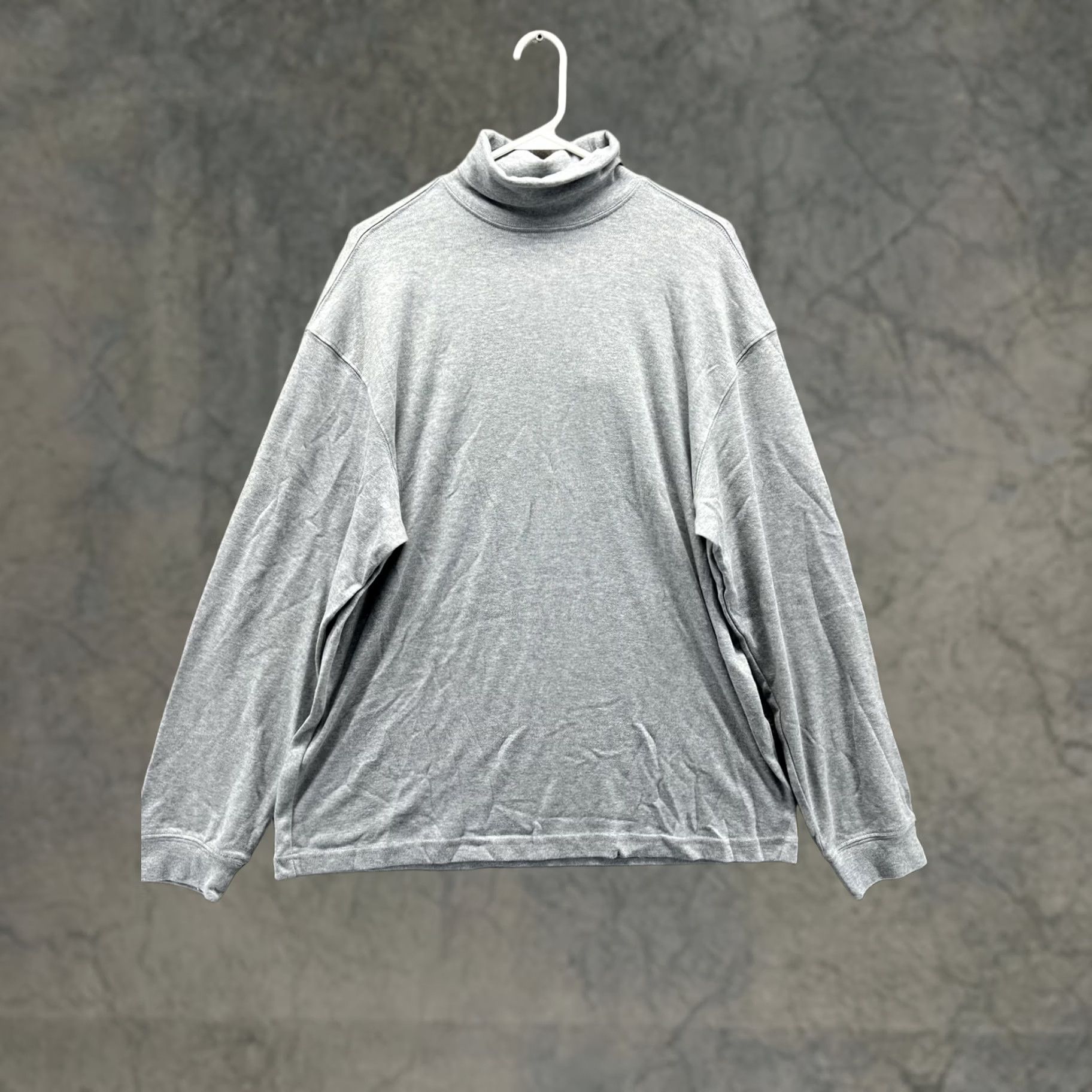 Izod IZOD Mens Medium Gray Pullover Turtleneck T-Shirt Shirt Long Sleeve Cotton Knit Casual Sweater Knit Regular Fit Fall Mens Size US M / EU 48-50 / 2 - 1 Thumbnail