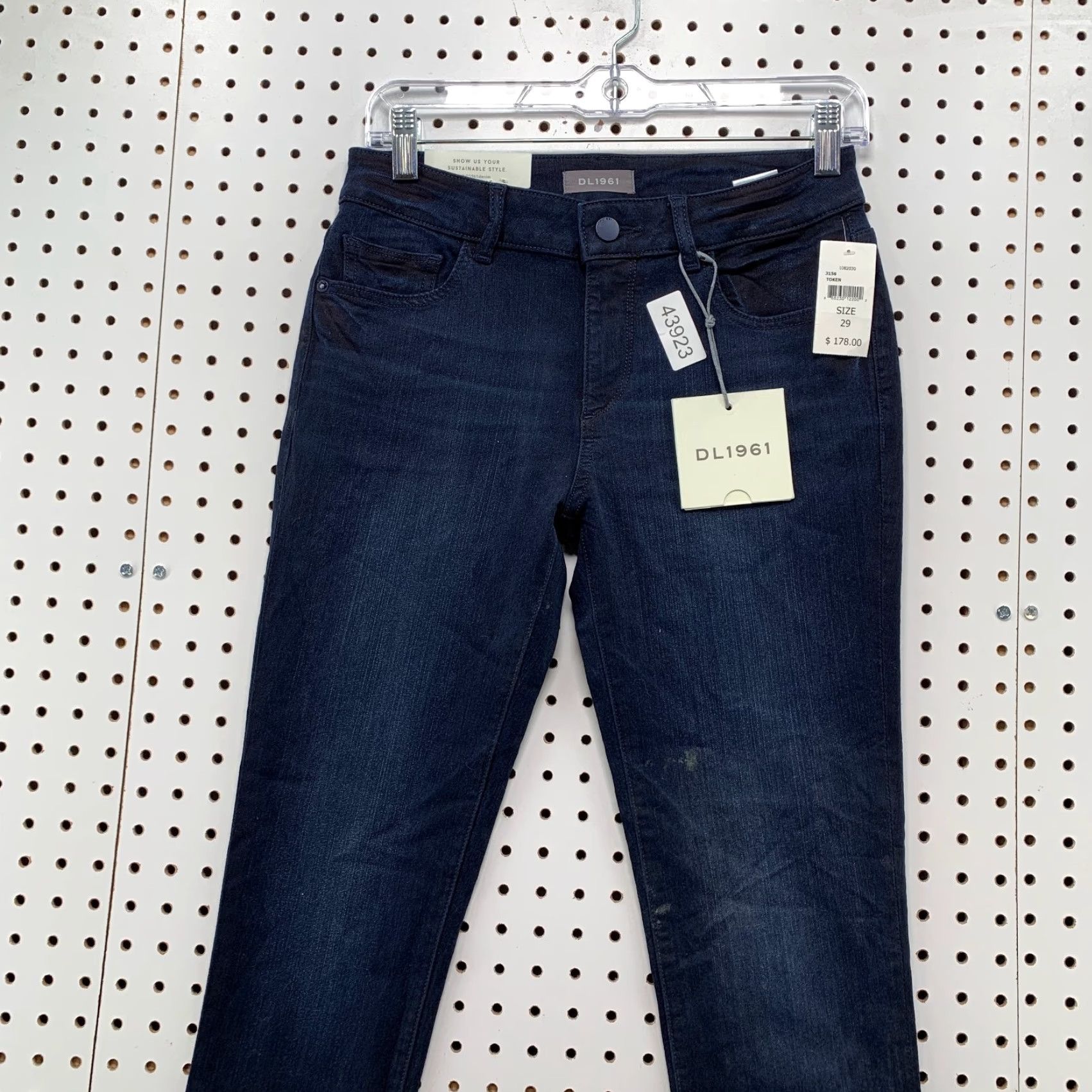 DL1961 DL1961 EMMA Skinny Dark Blue Denim Jeans Womens Regular Size 29x28 Size 29" - 2 Thumbnail