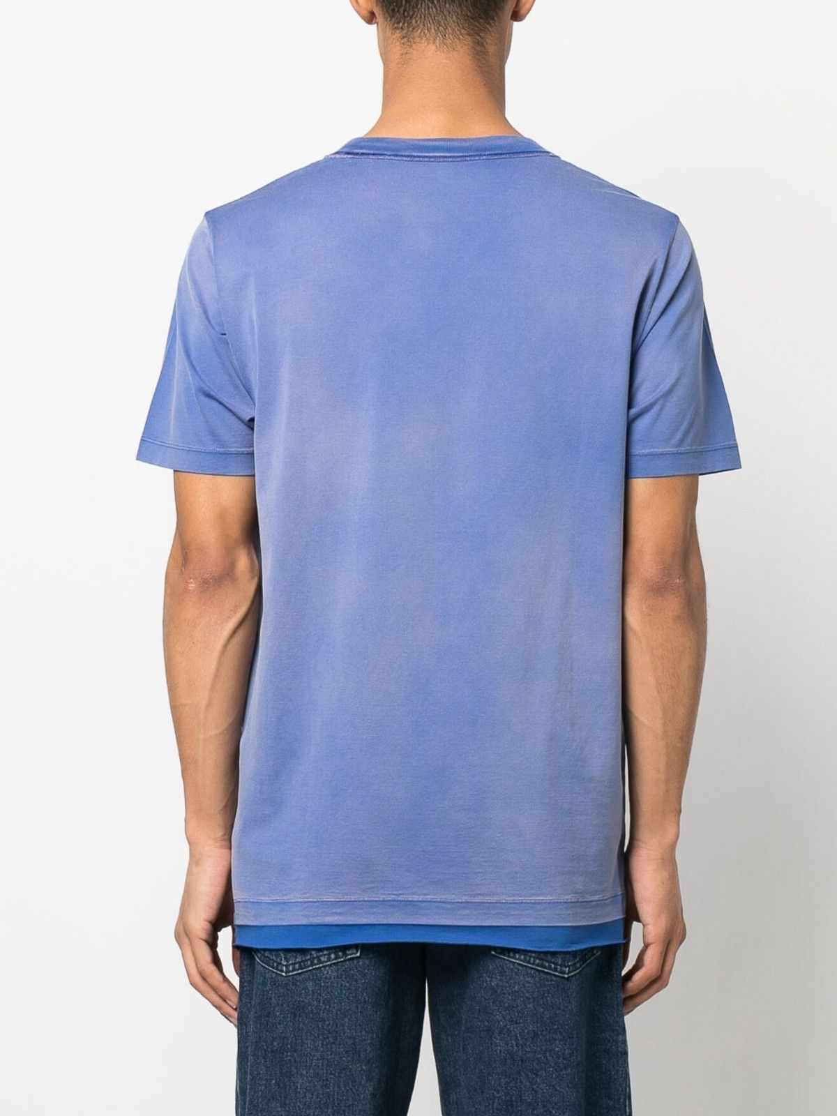 Off-White o1gr1nt1124 Wave Off Raw Slim S/S T-Shirt in Purple Size US XL / EU 56 / 4 - 4 Thumbnail