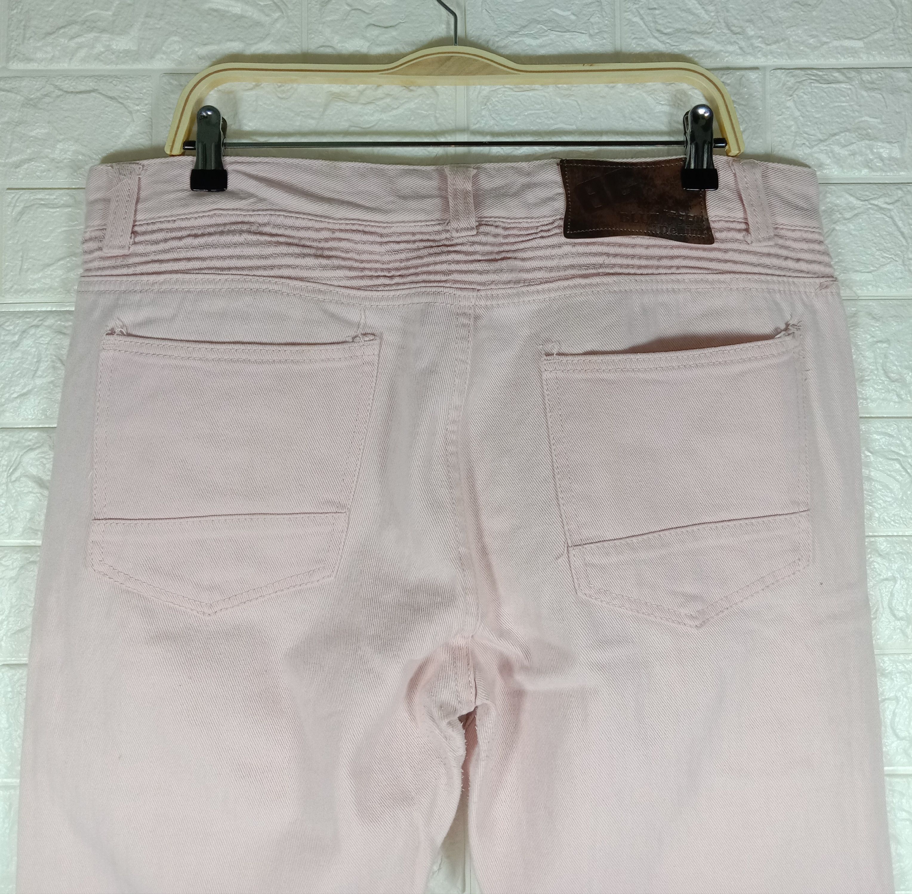 Japanese Brand Vintage Japanese Jeans Ripped Design Blue Cult Denim Size 36" / US 14 / IT 50 - 6 Thumbnail
