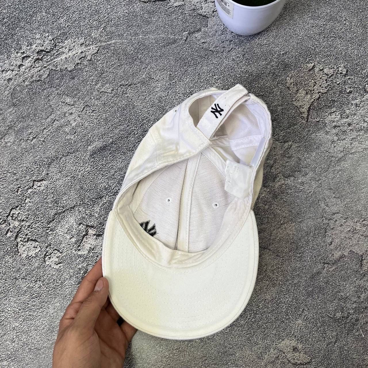 New Era Vintage 90s White New York Yankess Y2K Rare Cap Hat Spell Size ONE SIZE - 5 Thumbnail