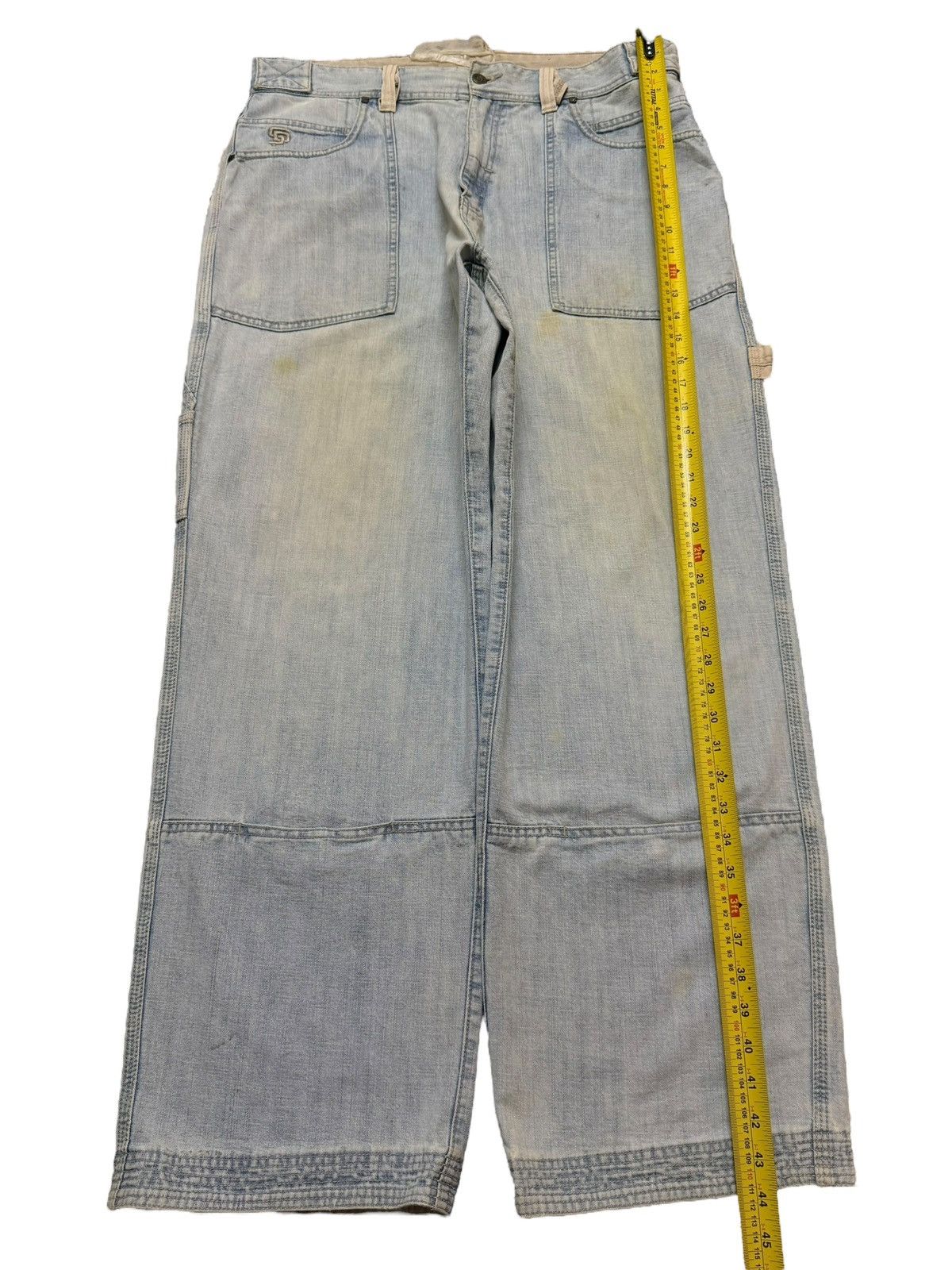 JNCO Vintage Japanese Brand Carpenter Faded Wash Wide Leg Baggy Size US 36 / EU 52 - 11 Thumbnail