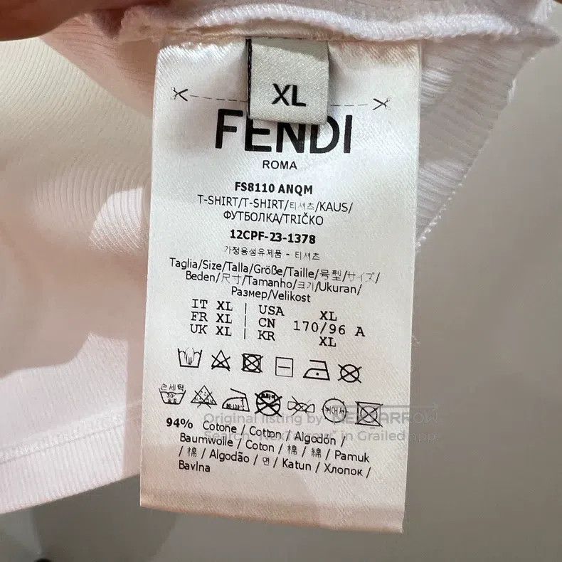 Fendi Fendi Solid color slogan lettering short sleeve Size XL / US 12-14 / IT 48-50 - 4 Thumbnail