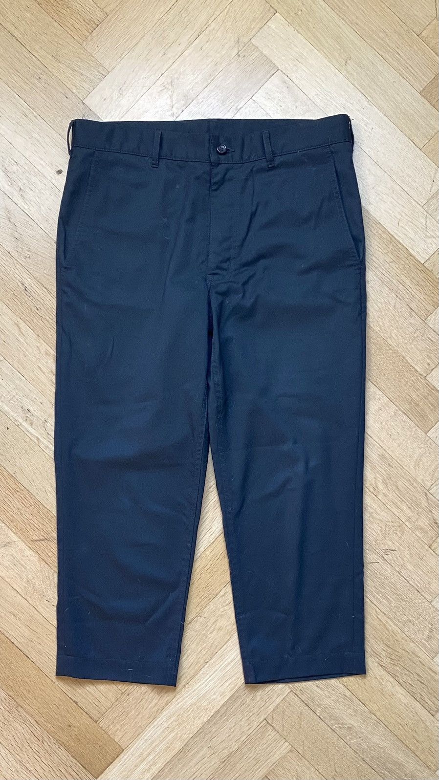 image of Comme Des Garcons Homme Plus Cropped Trousers in Black, Men's (Size 30)