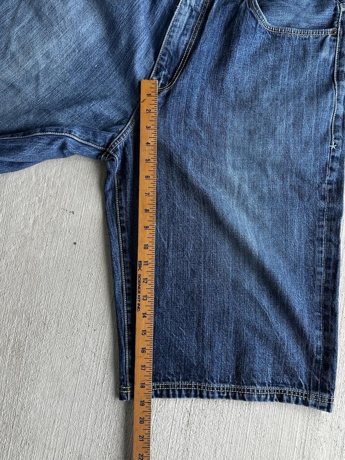 Ecko Unltd. VTG Ecko Unltd Baggy Denim Shorts Blue Rhino Logo Sz 38 Y2K Size US 38 / EU 54 - 5 Thumbnail