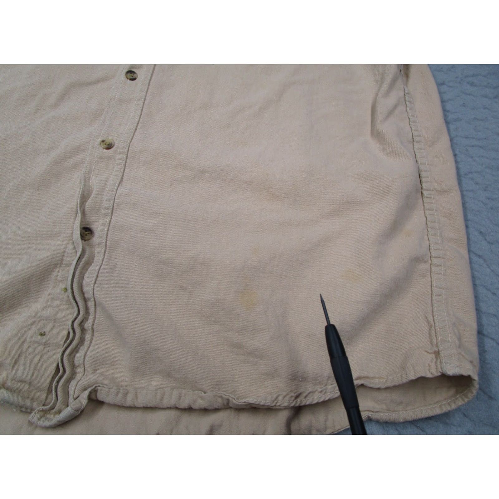 Vintage VINTAGE Bikerwear Men's Button-Up Shirt Sleeveless Casual 2XL Beige Cotton Canvas California Motorcycle Size US XXL / EU 58 / 5 - 6 Thumbnail