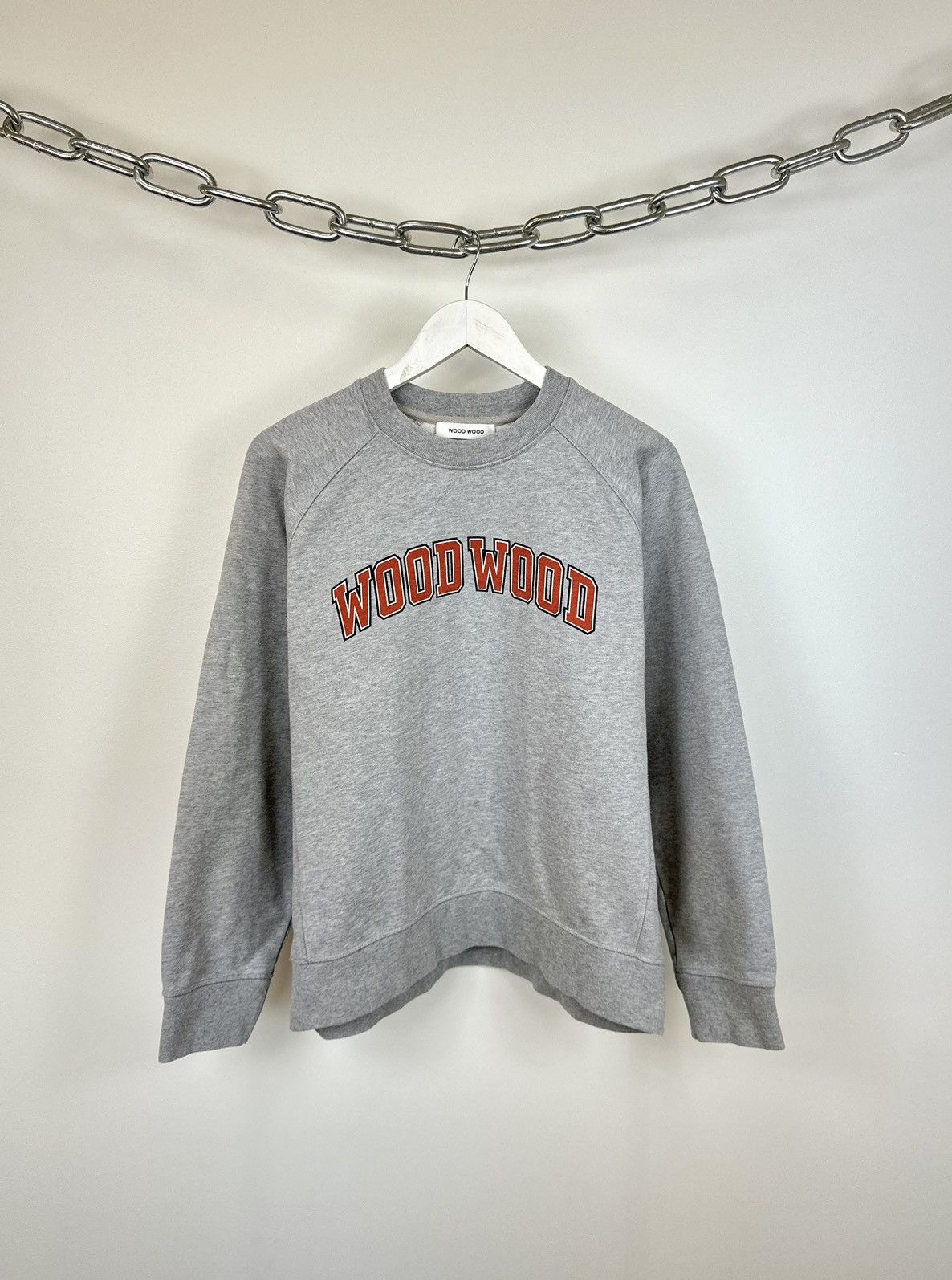 Wood Wood Vintage Wood Wood Casual Baggy Y2K Avant Garde Sweatshirt Size US L / EU 52-54 / 3 - 1 Thumbnail