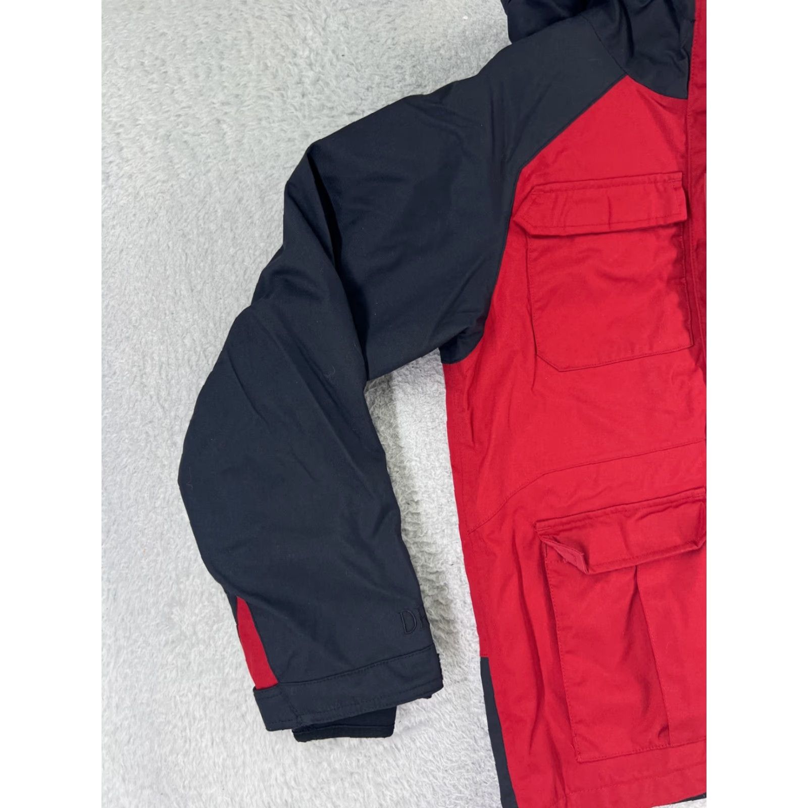 Vintage Cabelas Jacket Women Large Red Black Hooded Windbreaker 100% Nylon Retro Outdoor Size L / US 10 / IT 46 - 4 Thumbnail