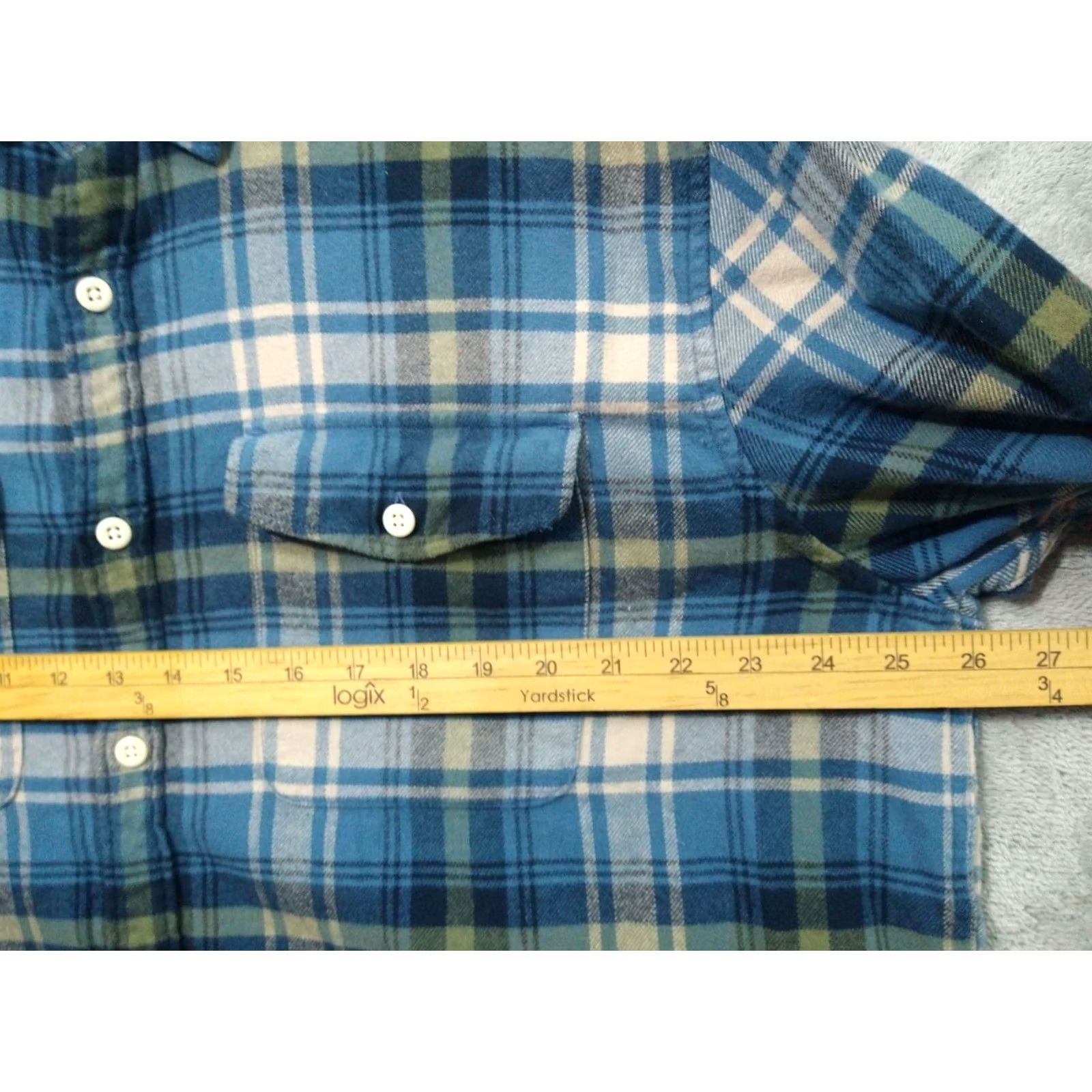 American Eagle Outfitters American Eagle Shirt Mens 2XL Blue Plaid Flannel Button Up Cotton Super Soft Size US XXL / EU 58 / 5 - 5 Thumbnail