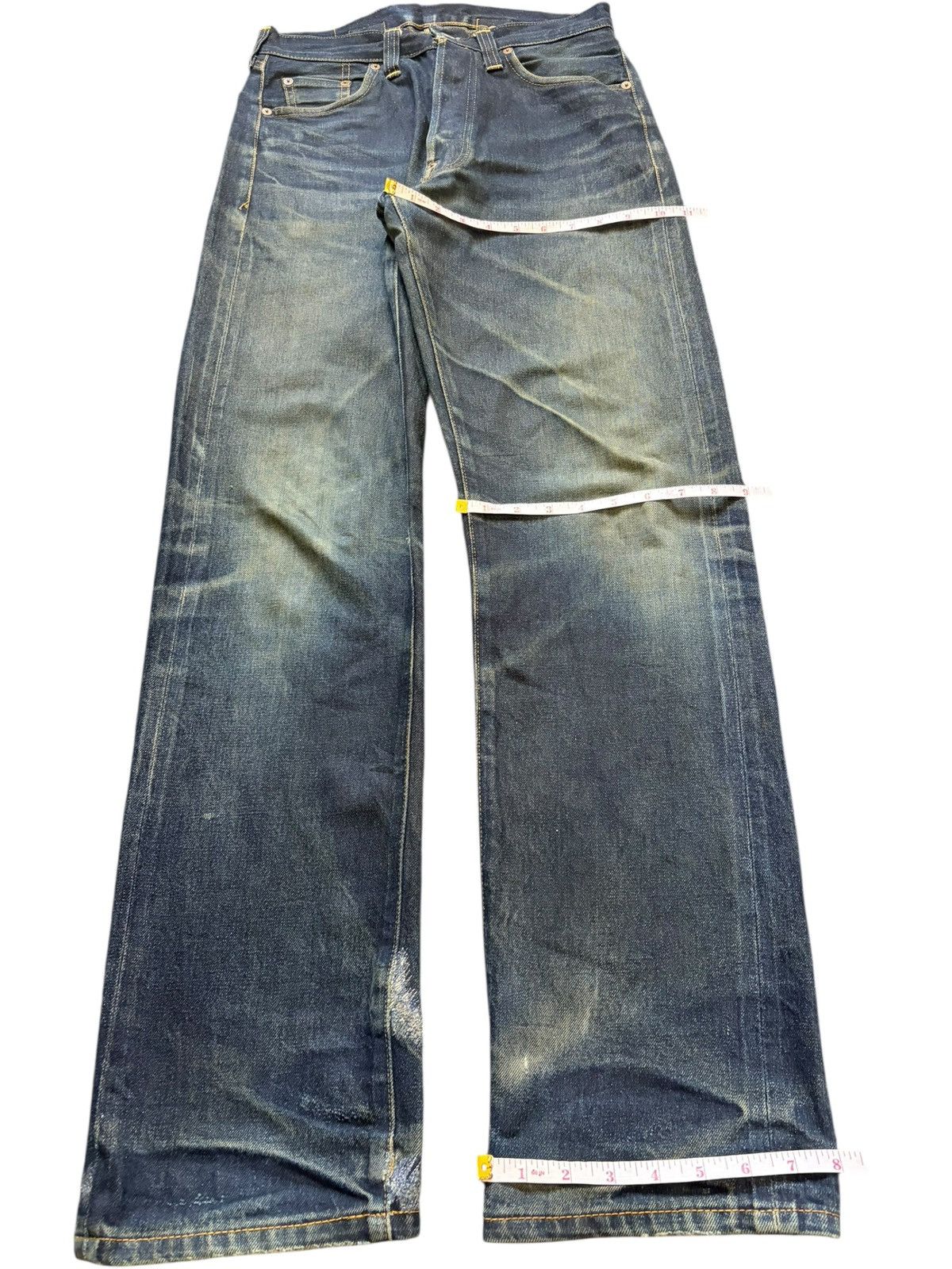 Levi's Vintage Levis 201XX Big E Buckle Back Selvedge Jeans Size US 28 / EU 44 - 8 Thumbnail
