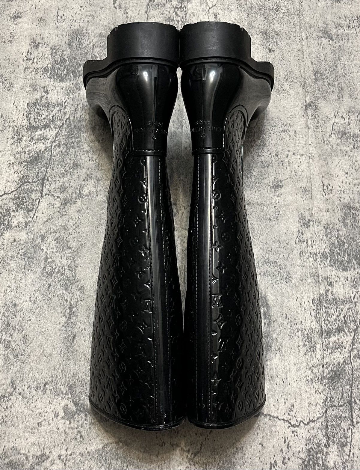 Louis Vuitton Louis Vuitton Monogram Rain Boots Black Size US 8 / IT 38 - 5 Thumbnail