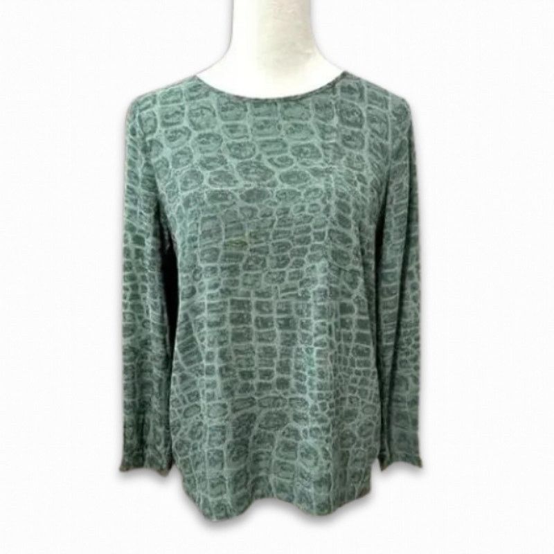 French Connection French Connection Tunic Top Long Sleeve Crocodile Gray W 6 Size M / US 6-8 / IT 42-44 - 1 Thumbnail