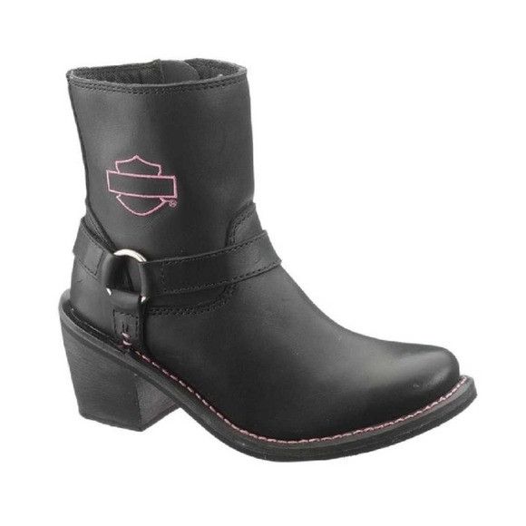 Harley Davidson × Vintage Harley Davidson Wolverine Morgan Black Leather Moto Boots Size US 9.5 / IT 39.5 - 9 Thumbnail