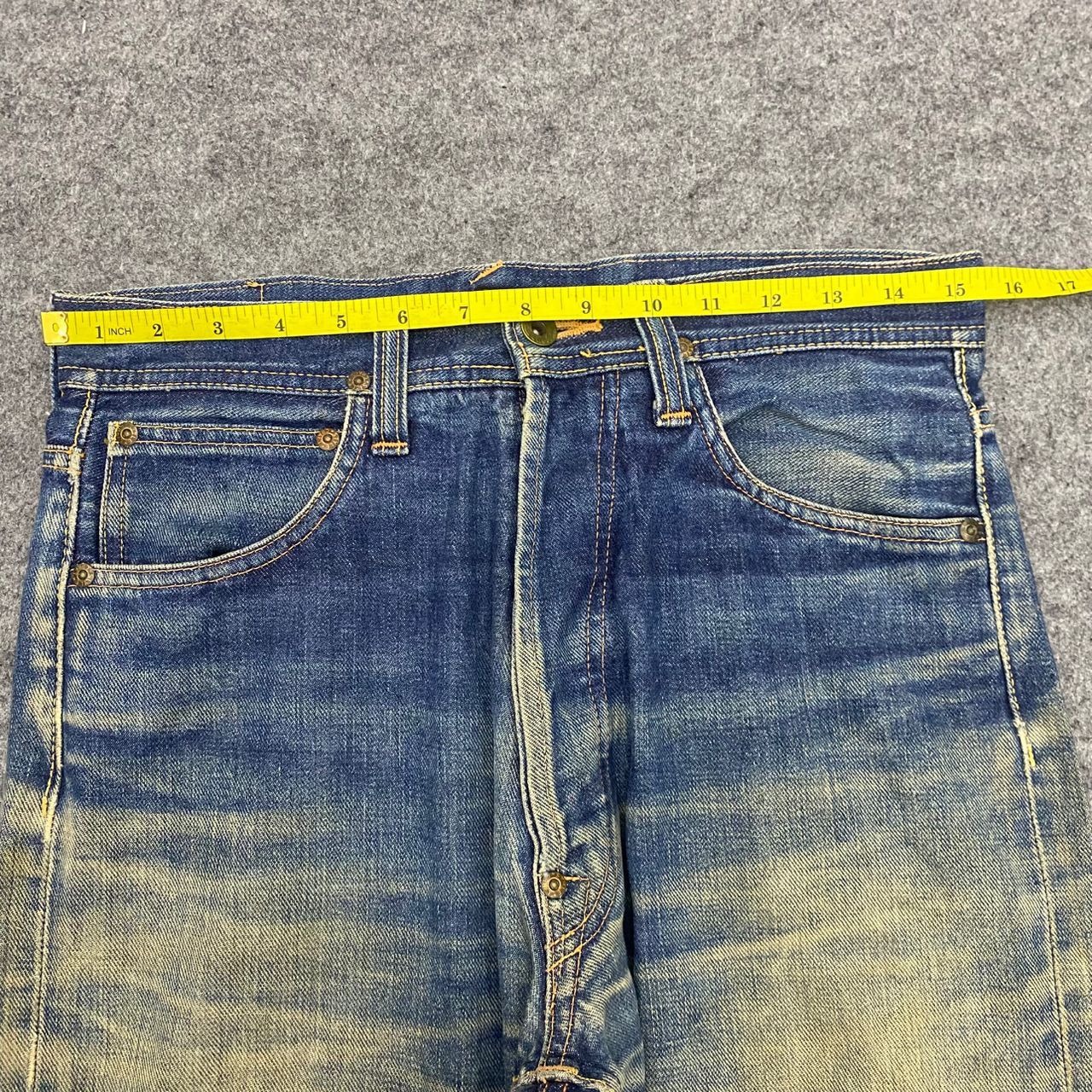 Evisu 💥Best Offer💥Vintage Evis Cowboy Selvegde Distressed Denim Size US 31 - 7 Thumbnail