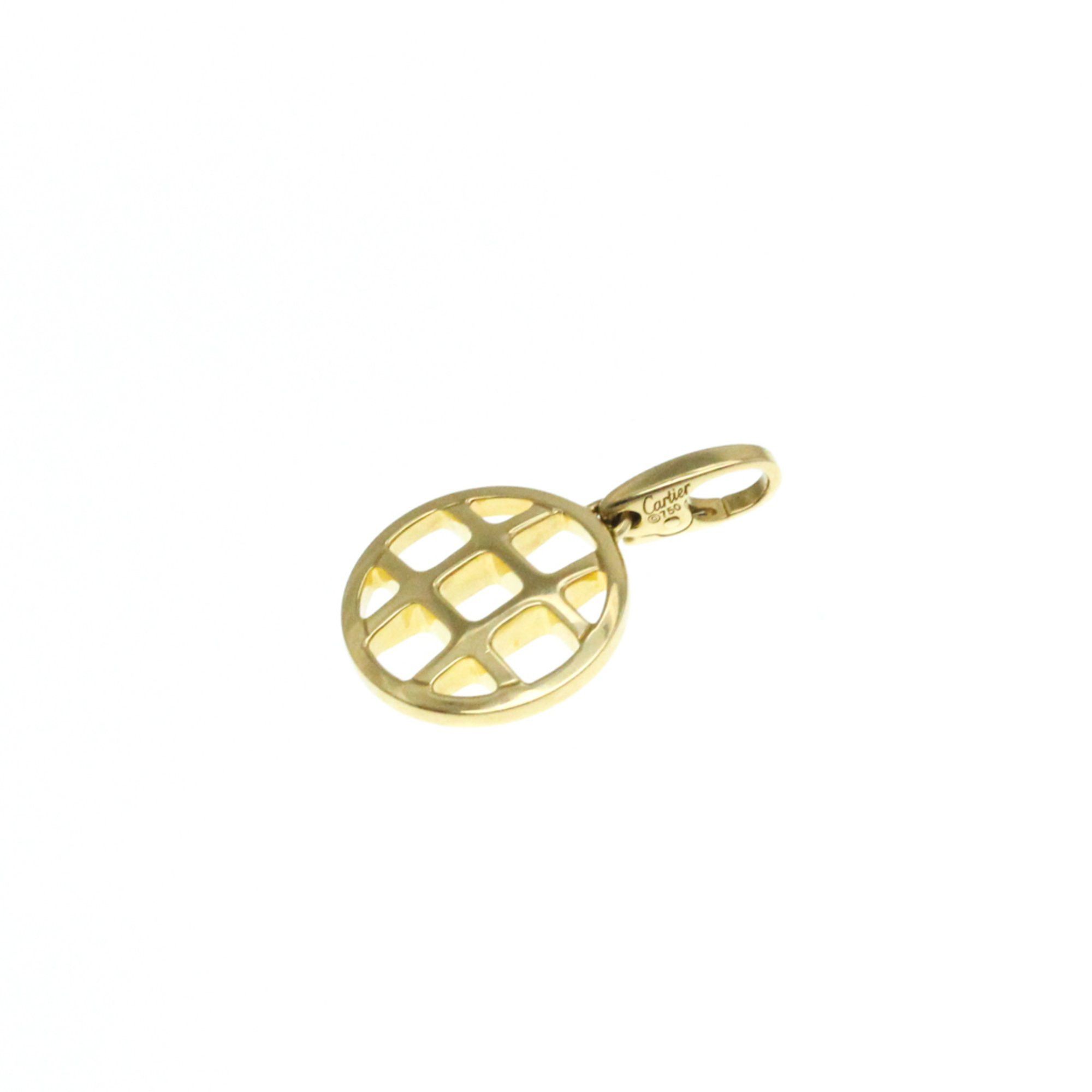 image of Cartier Pasha Grid Charm Yellow Gold (18K) No Stone Men,women Fashion Pendant Necklace (Gold), Wome