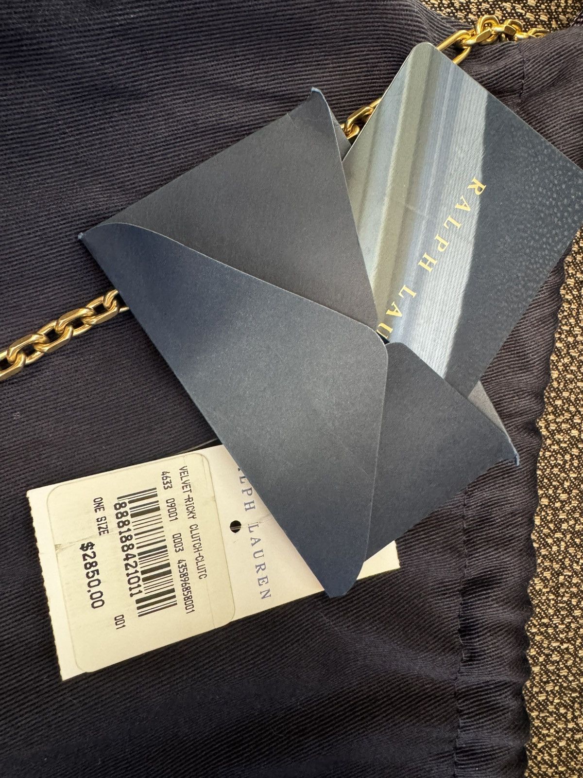 RRL Ralph Lauren Ralph Lauren Ricky Velvet Clutch Bag Brand New $2850 Size ONE SIZE - 3 Thumbnail
