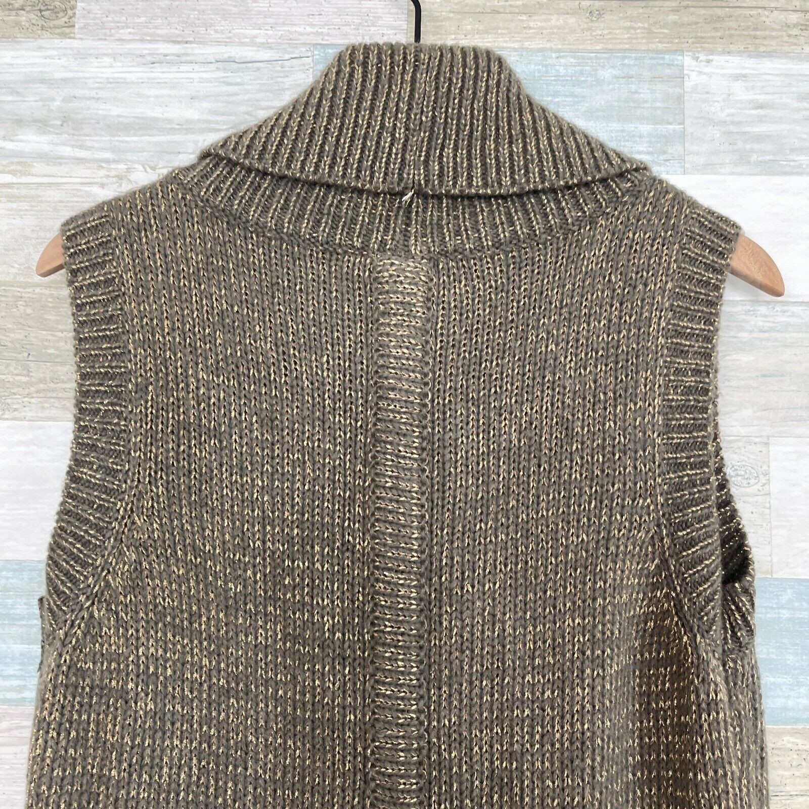Other Soft Surroundings Wool Sweater Vest Brown Womens XS Size XS / US 0-2 / IT 36-38 - 4 Thumbnail