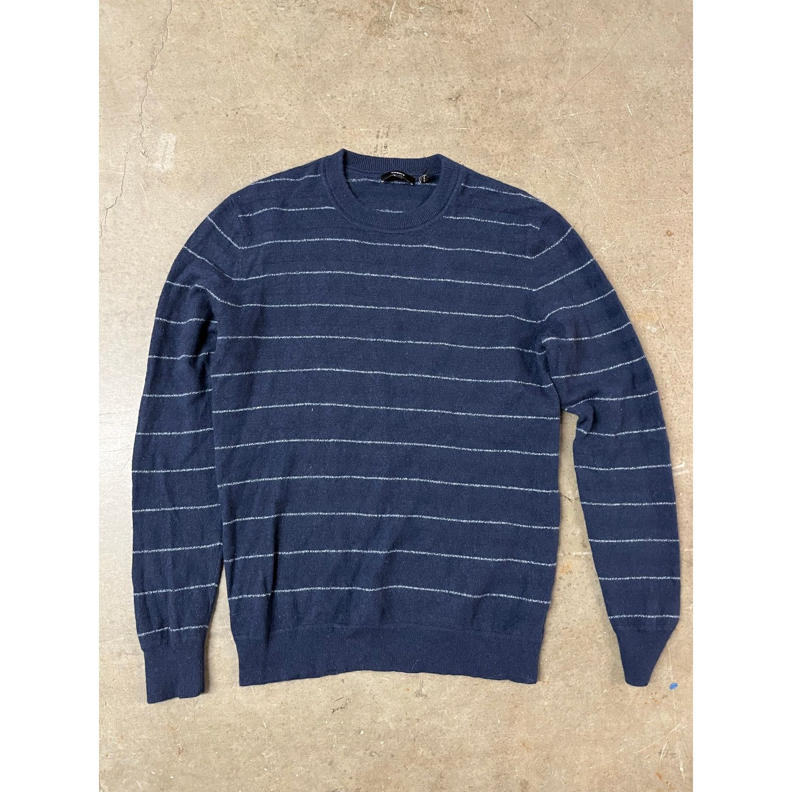 Theory Theory - Wool stripped Sweater / M / Blue Size US M / EU 48-50 / 2 - 1 Thumbnail