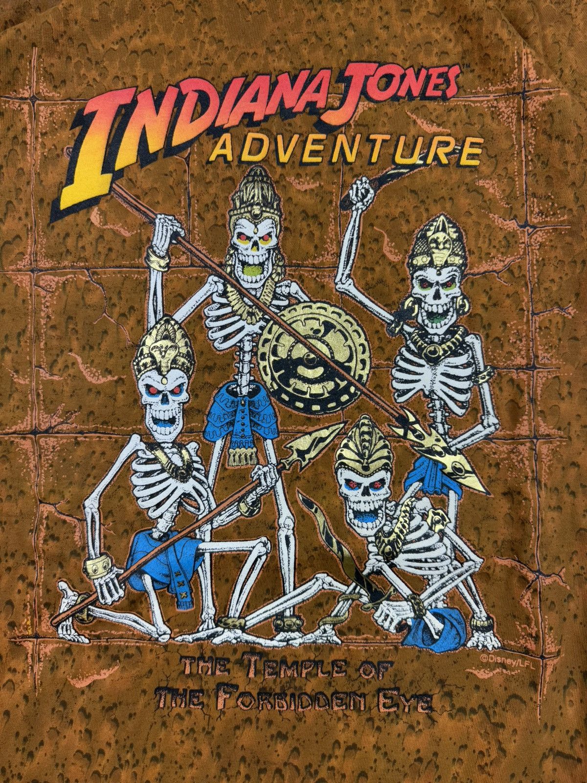 Vintage Rare Vintage 1995 Indiana Jones movie all over print tee Size US XL / EU 56 / 4 - 5 Thumbnail
