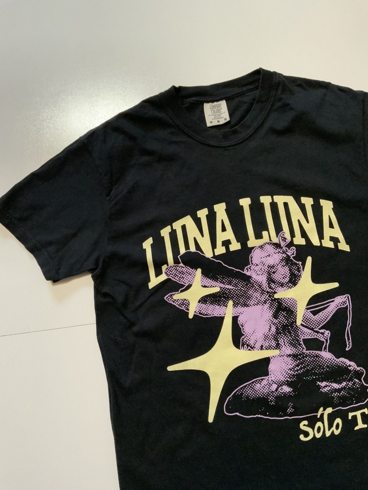 Band Tees × Comfort Colors Luna Luna Solo Tu Mushrooms Rock Band Merch S/S Crew T-Shirt Size US M / EU 48-50 / 2 - 3 Thumbnail