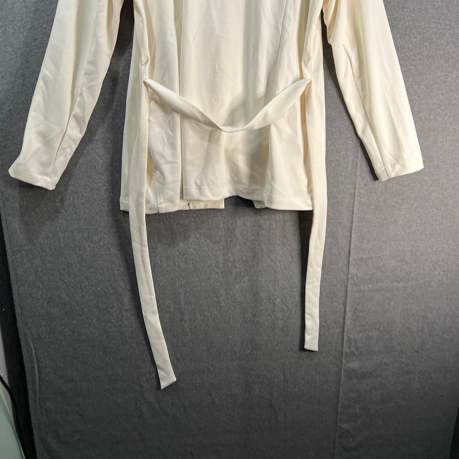 Other Girl With Curves Womens Cardigan Bi-Stretch Blazer Ivory Size M / US 6-8 / IT 42-44 - 11 Thumbnail