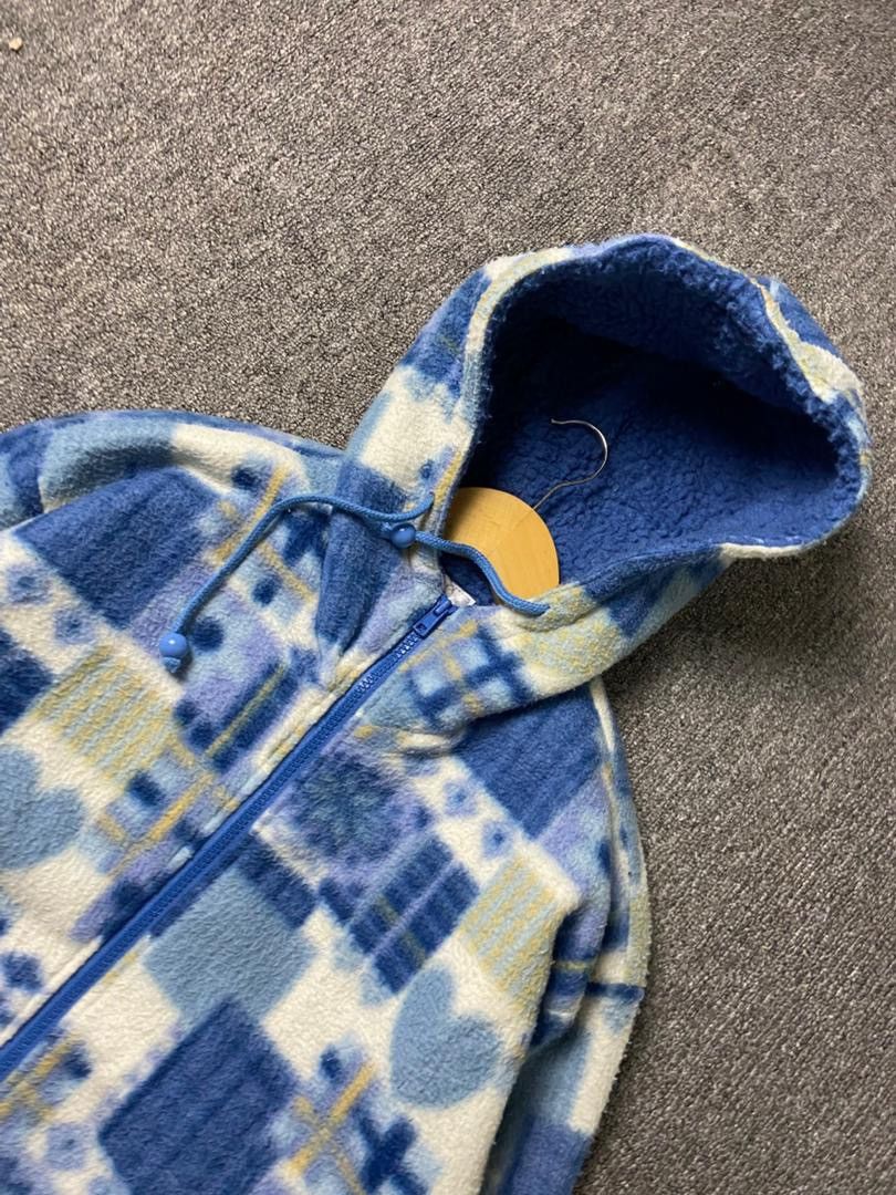 Japanese Brand LILIPET Brand Patterned Fleece Hoodie Jacket (191) Size US M / EU 48-50 / 2 - 9 Thumbnail