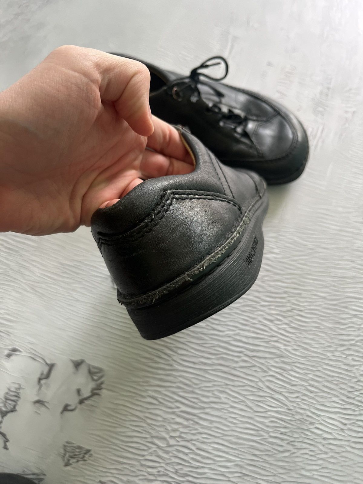 Birkenstock Birkenstock Vintage Leather Black Shoes Women’s Size US 7 / IT 37 - 6 Thumbnail