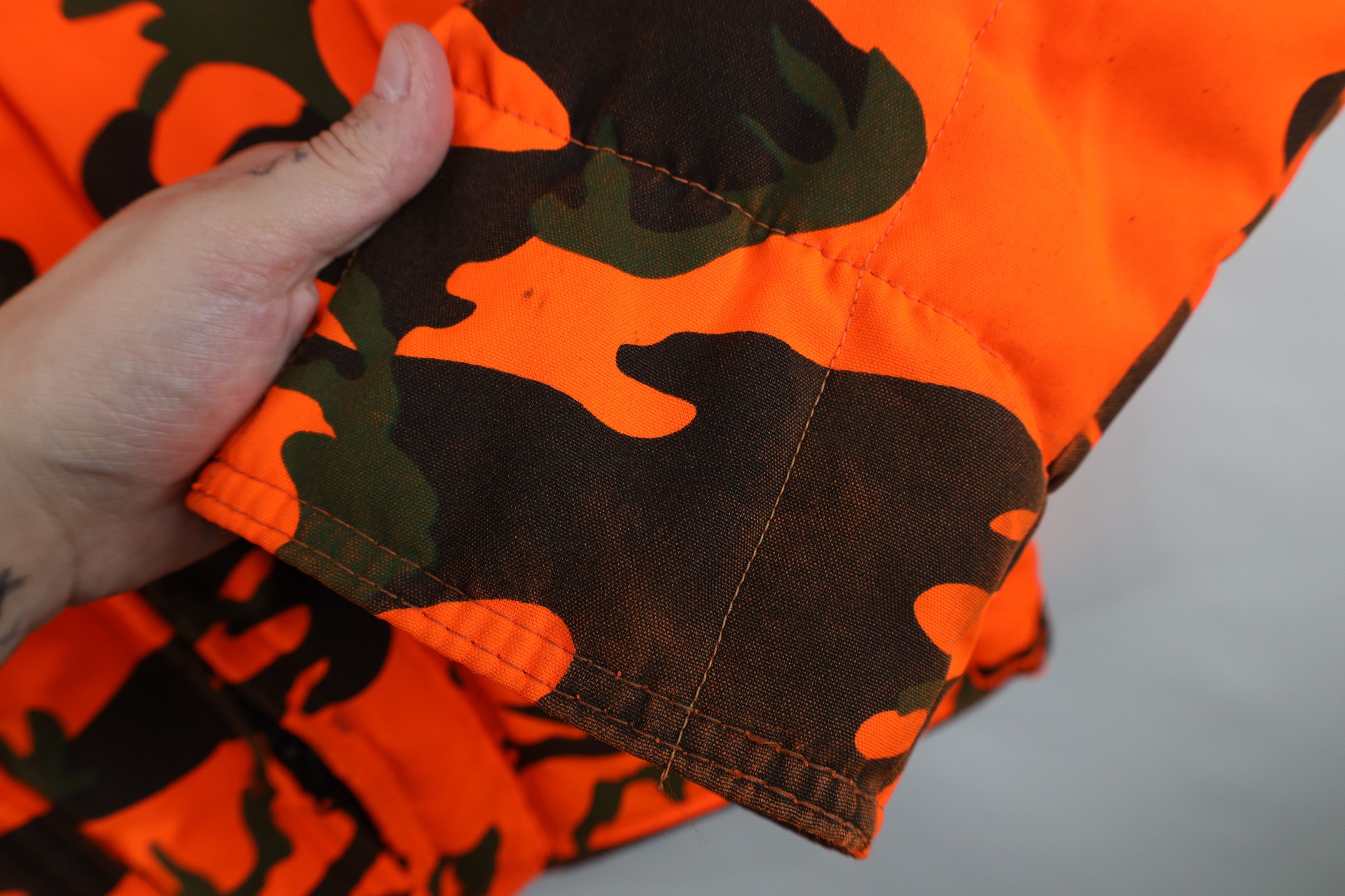 Vintage Vintage 90s Streetwear Hunting Jacket Blazer Orange USA Size US XL / EU 56 / 4 - 4 Thumbnail